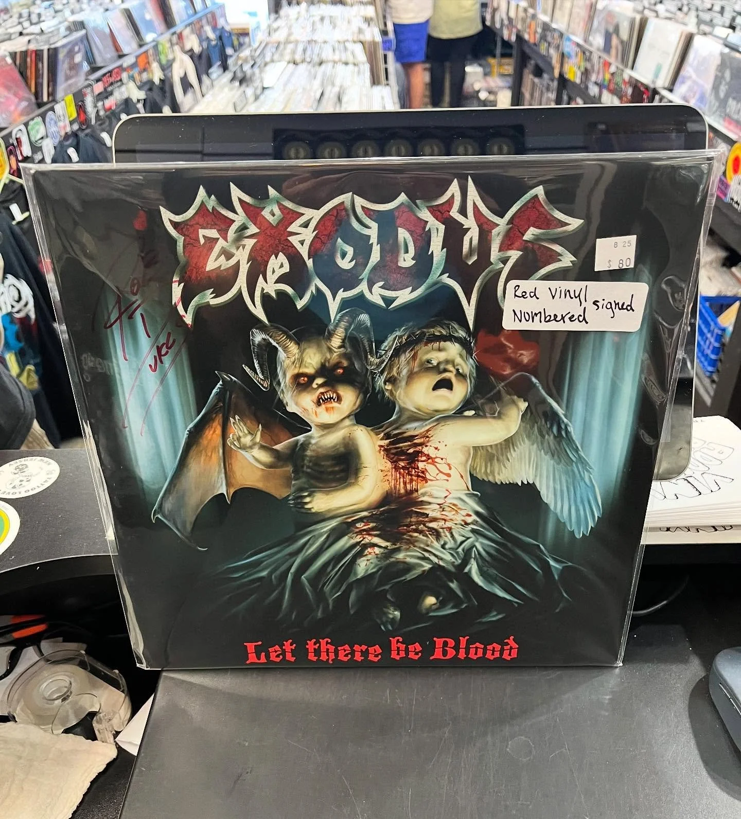 Red vinyl, number and signed by Dukes.

#Vinylrecords #recordshop #njrecordstore #webuyrecords #vinylcollector #vinyl #vinyljunkie #NJ #recordstore #vinyladdictionrecord #vinyladdictionrecords