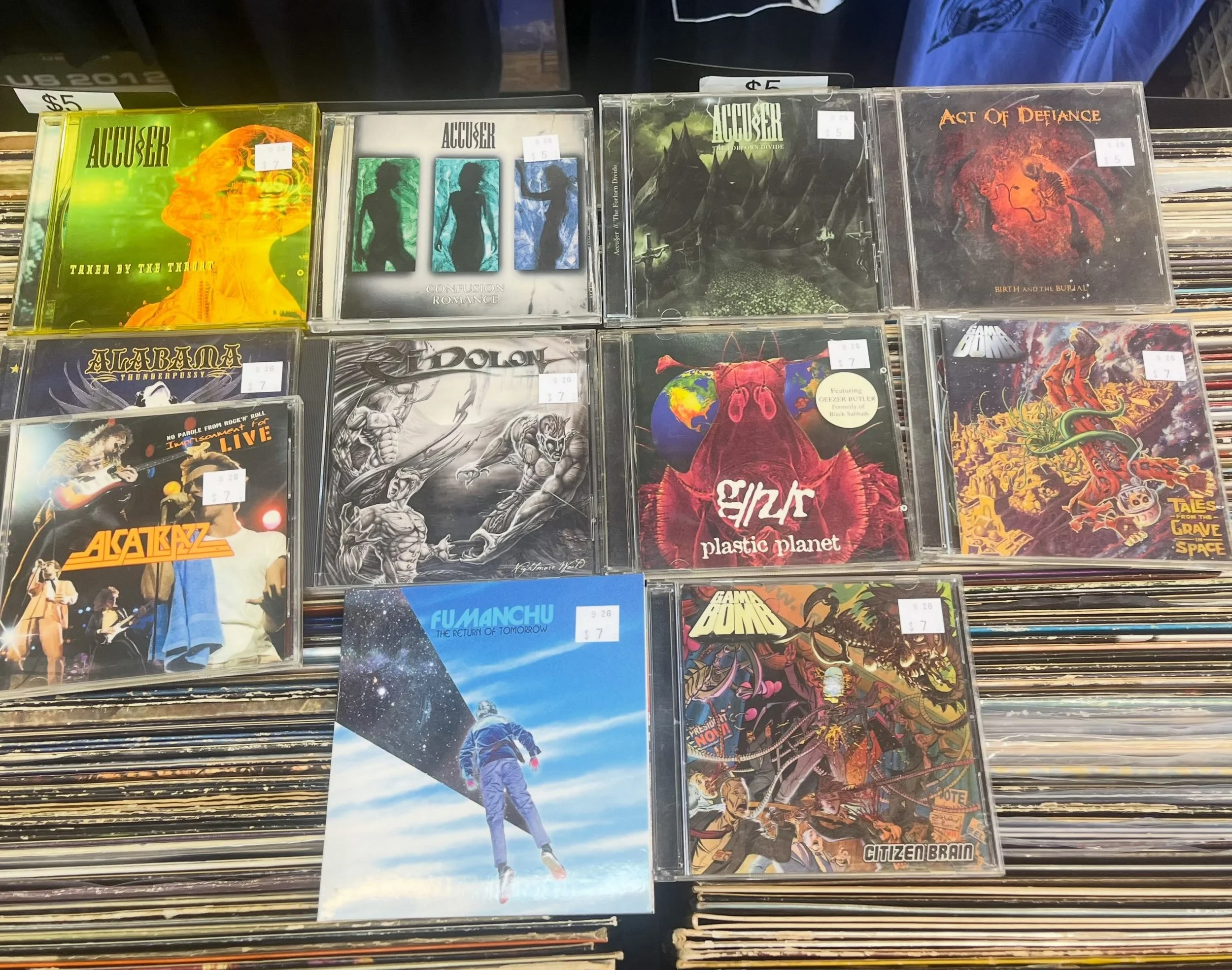 Restocking the used Metal CD section.

#vinyladdictionrecords