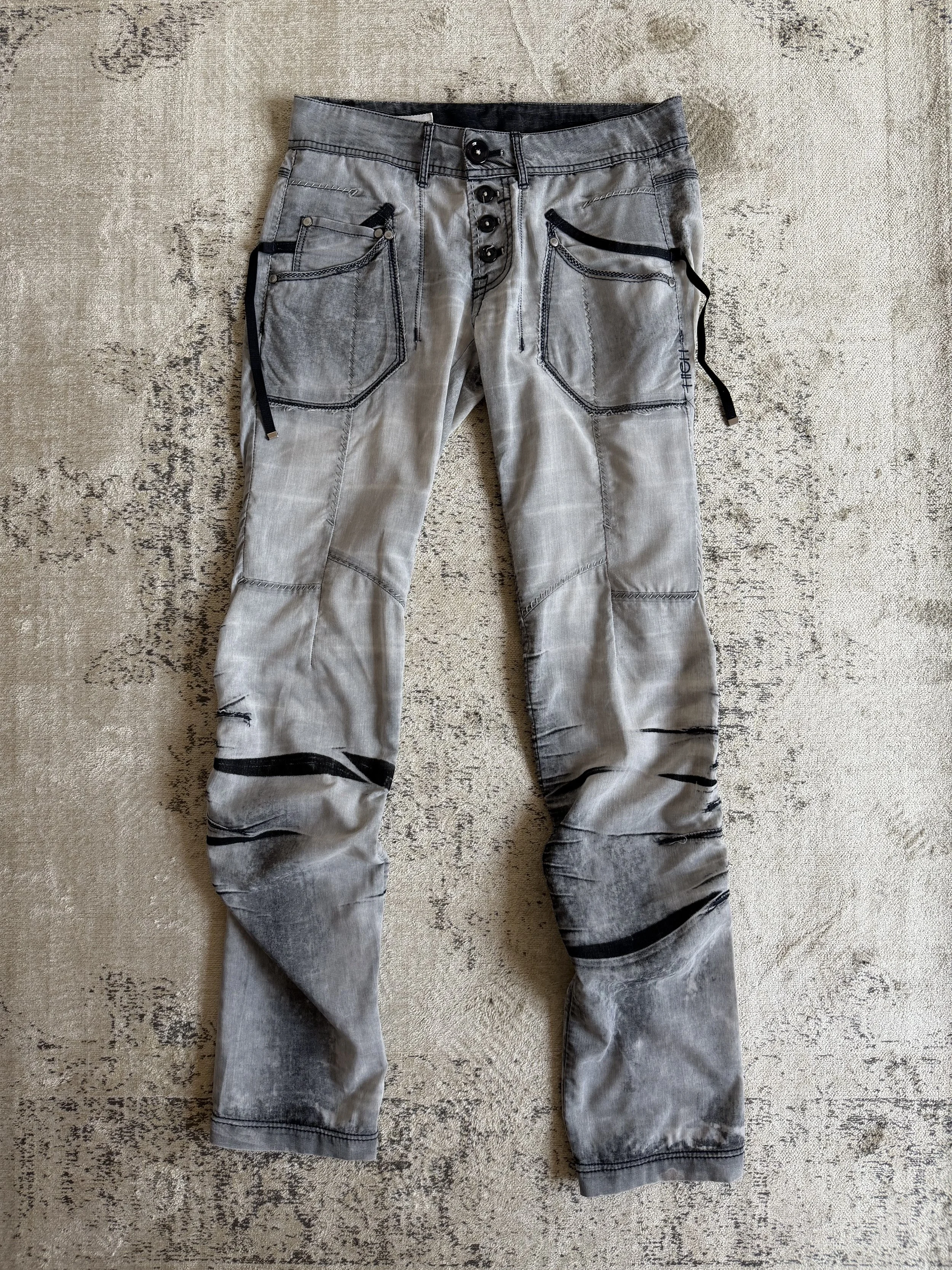 HIGH Use Denim-Effect Trousers