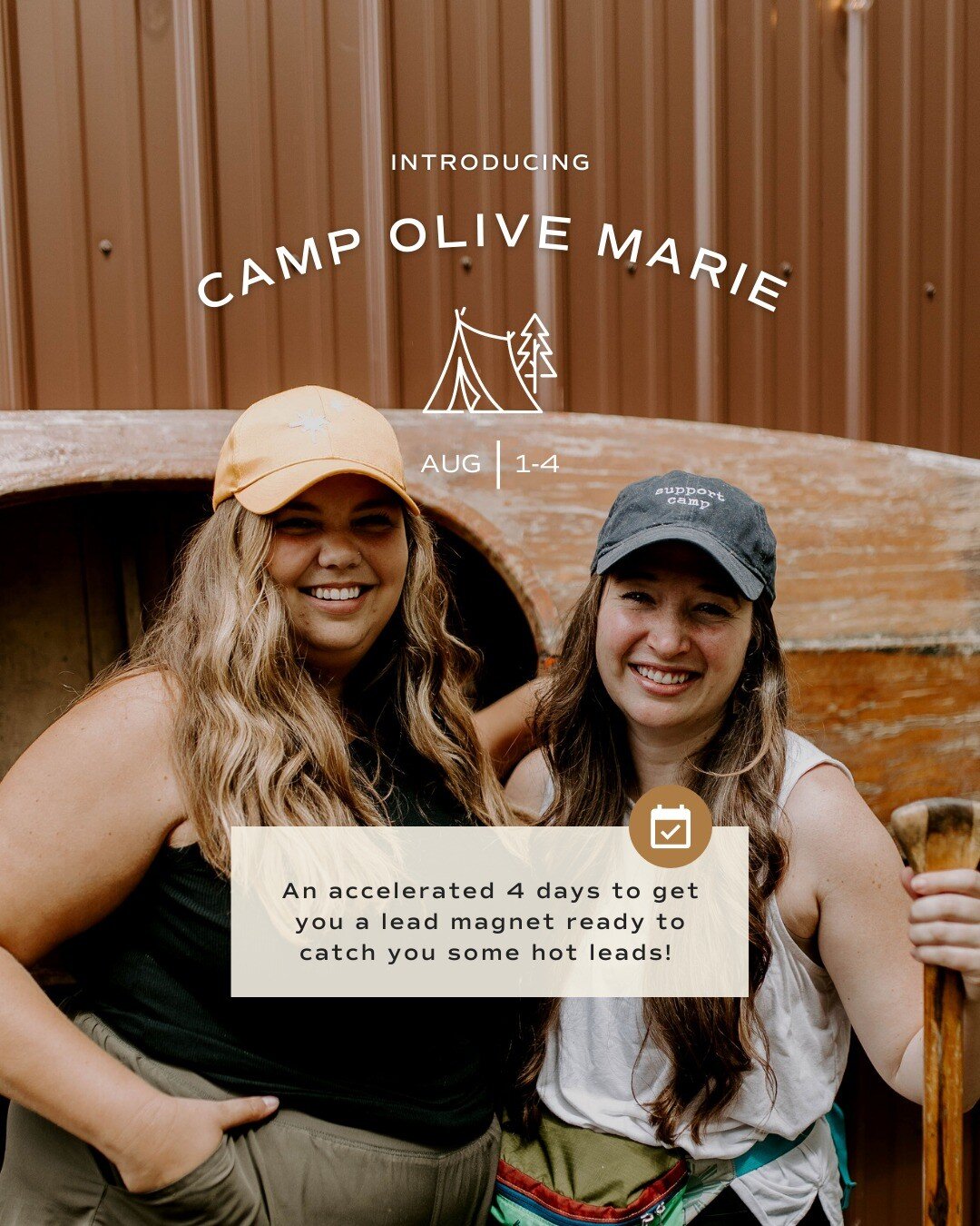 Are you signed up for Camp Olive Marie yet?

Next week we will tackle one of our most frequently asked topics:  Lead Magnets.

Together we'll talk through - picking the right topic, how to best design, how to set up for automation, and how to follow 
