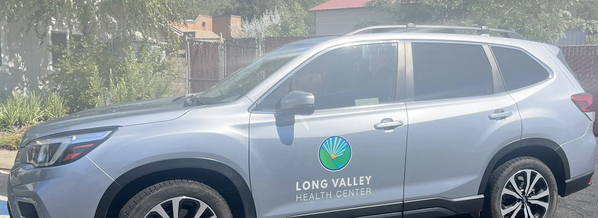 Photo of one of the vehicles that is part of Long Valley Health Center's Transportation Program that offers free rides to health appointments.