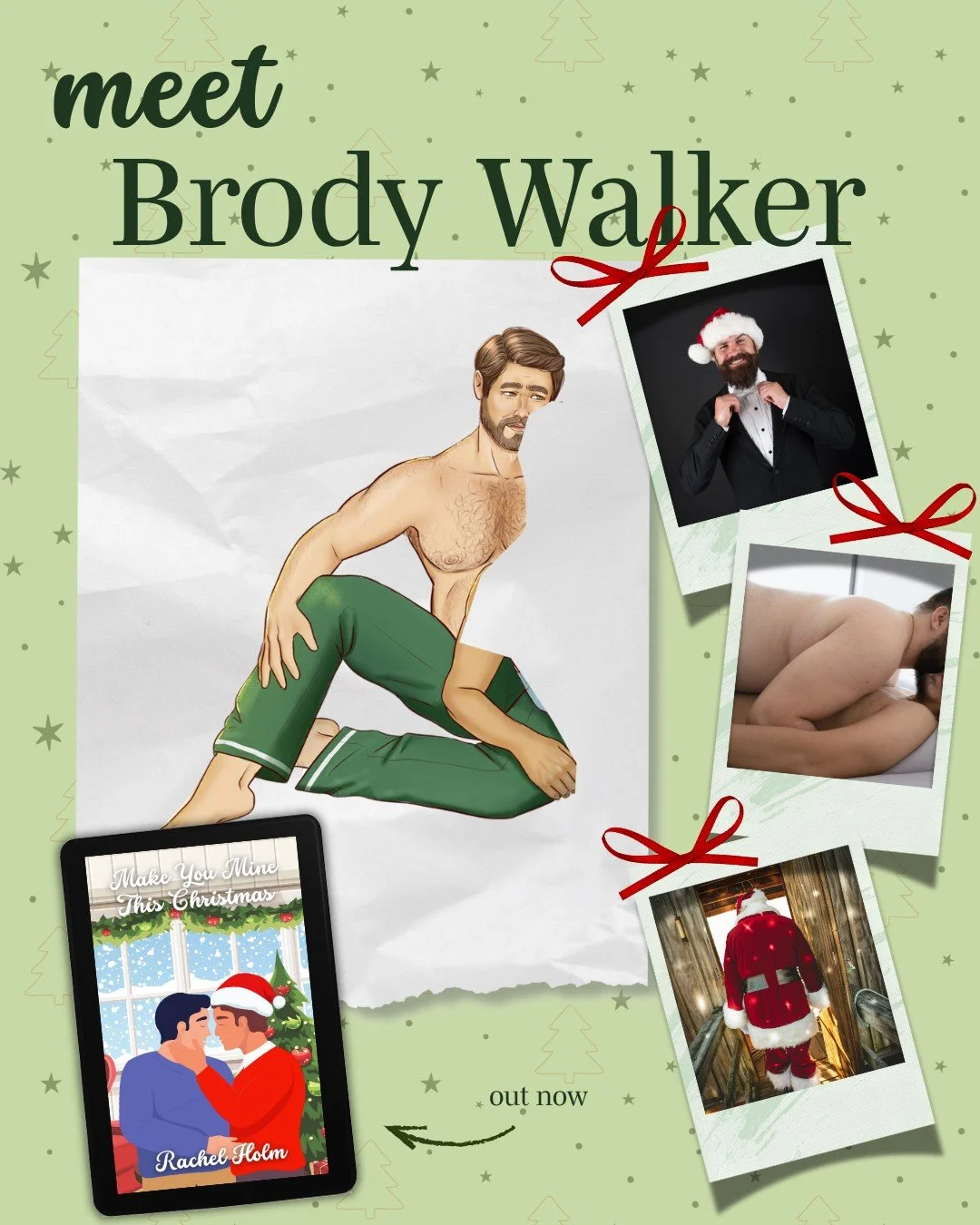 Brody Walker.

Professional Santa. Ex-Boyfriend back for a second chance. A very different person than he was the last time he lived in Winterberry Glen.

What better way to meet him than in his own words? 

#mmromance #christmasromance #kuromance #s