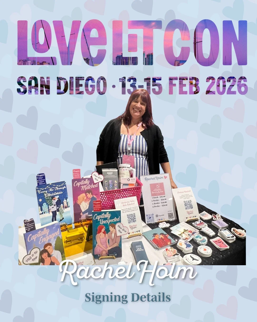 The 2026 Signing season kicks off this weekend!

So excited to head to San Diego for @lovelitcon this weekend. We've got panels, parties, and the Pavilion of Authors signing! (trying a P thing. It's fine.)

What better way to celebrate Valentine's Da