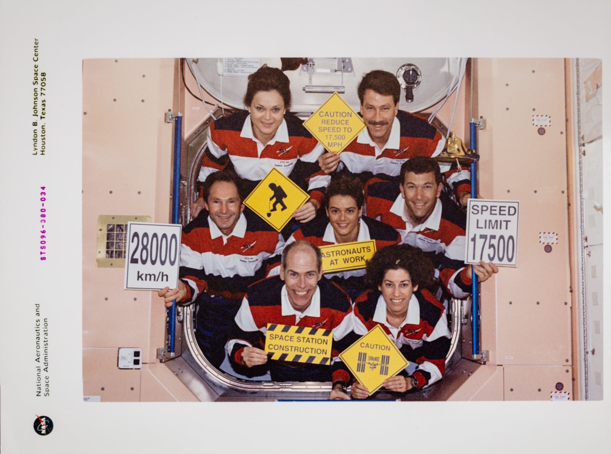 Crew of STS-96 (Space Shuttle Discovery) in 1999