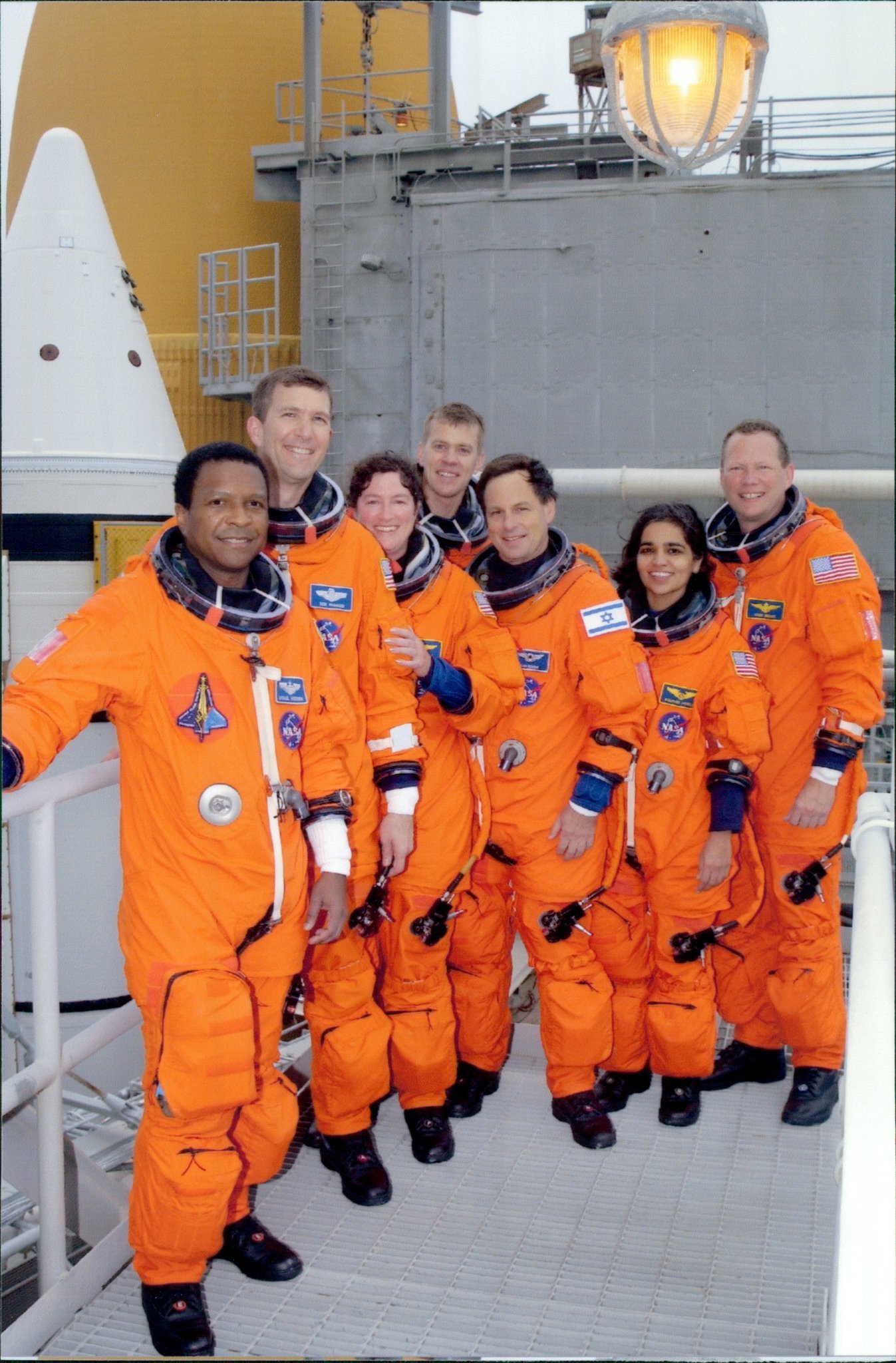Crew of STS-107 (Space Shuttle Columbia) in 2003