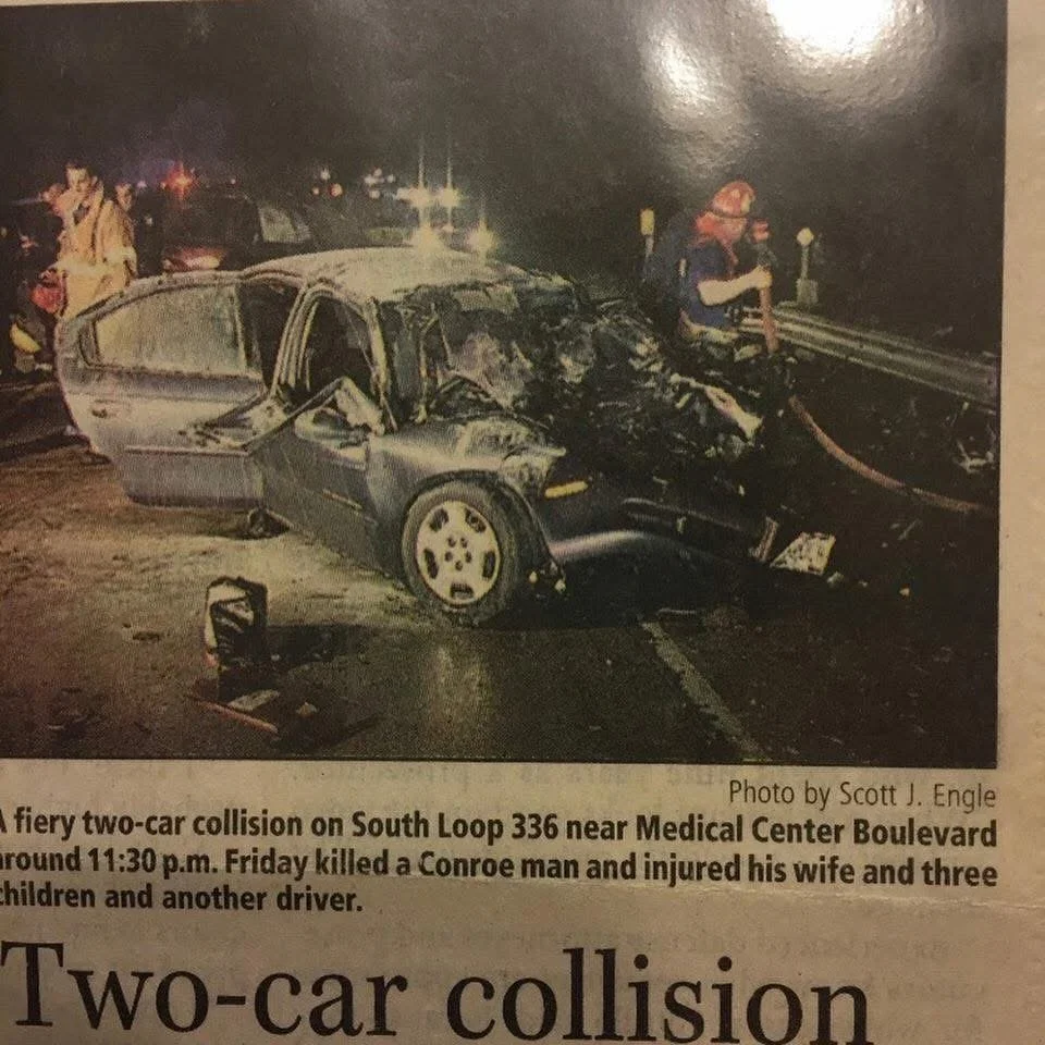 Newspaper headline after the wreck