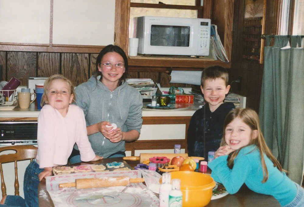 Brandy with her new "siblings"