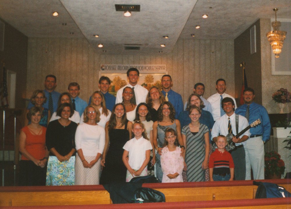 At Brandy's church. Bandy is on the 2nd frow from the front, 5th from the left.