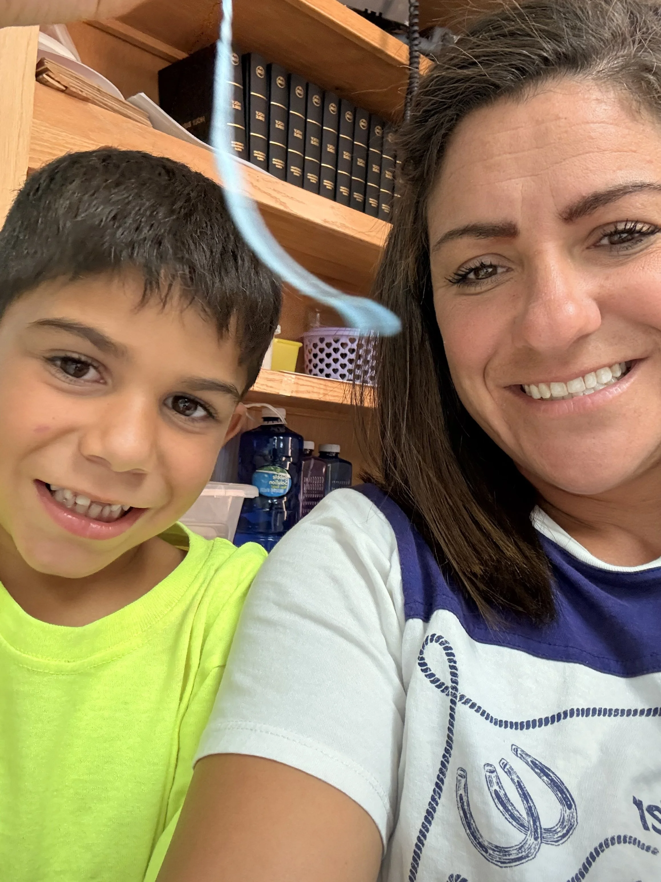Brittini today with one of her sons