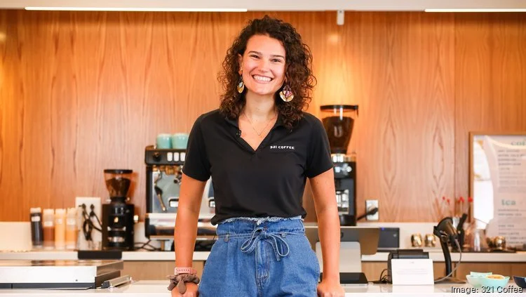 2023 40 Under 40 Awards: Lindsay Wrege with 321 Coffee