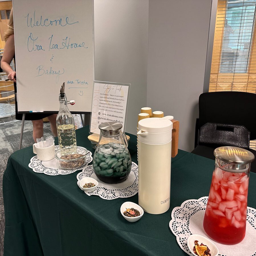 I had a wonderful time at today&rsquo;s private event at Ironshore today. The tasting was complete with hot + iced teas, goodies from our bakery + tea education. I love organizations that prioritize employee/team well-being + was happy to be a part o