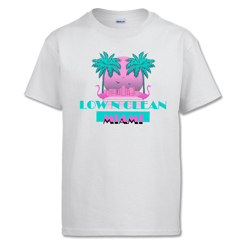 Low N Clean Miami 6 Show Shirt (White Tee)