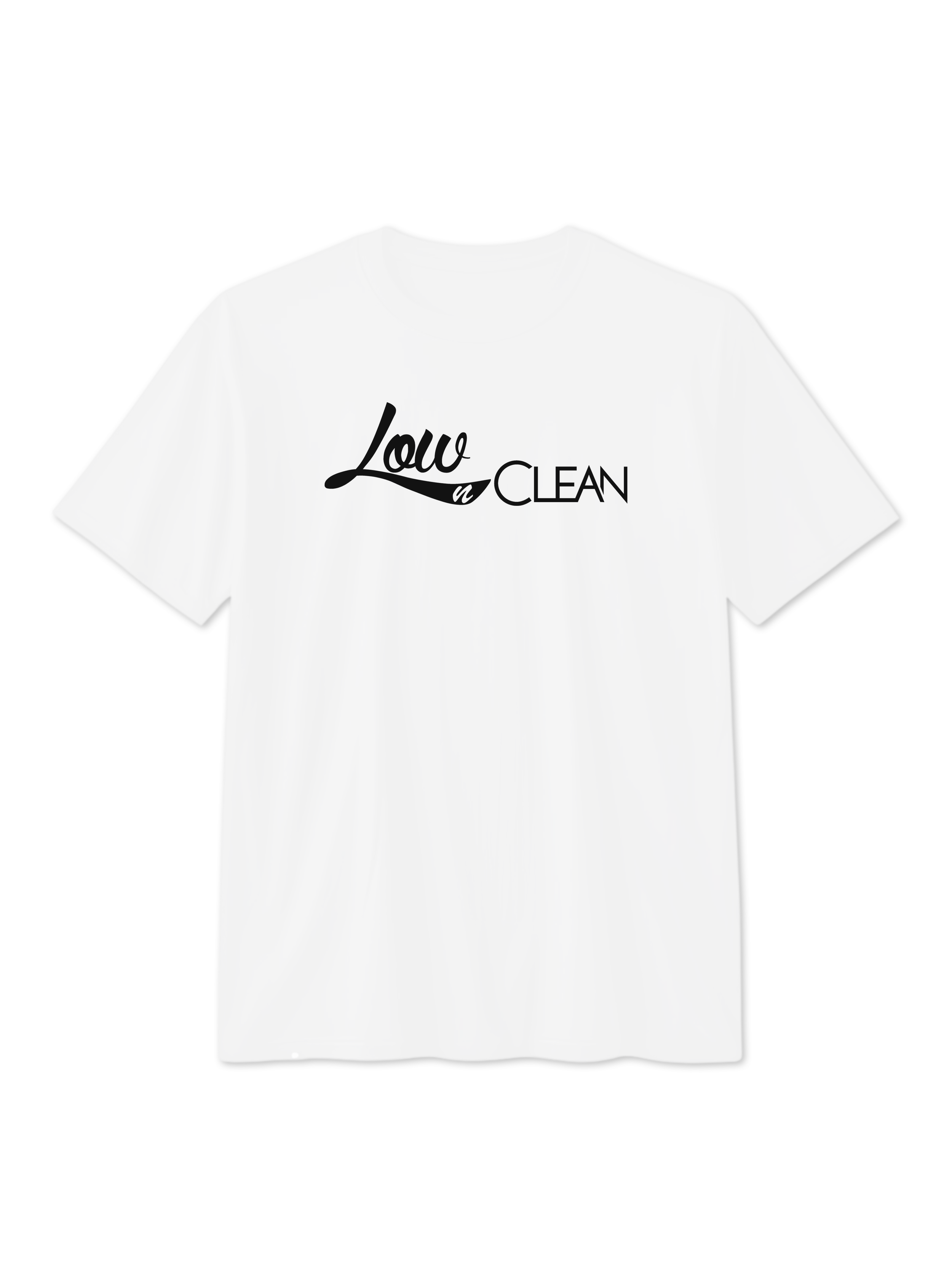 Low N Clean Supporter T-Shirt - White w/ Black Logo