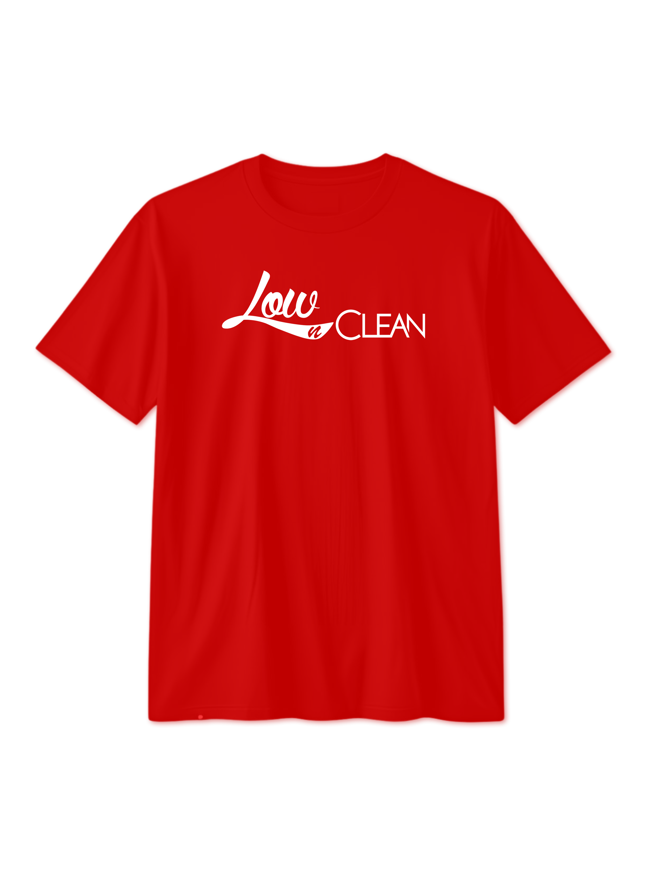 Low N Clean Supporter T-Shirt - Red w/ White Logo