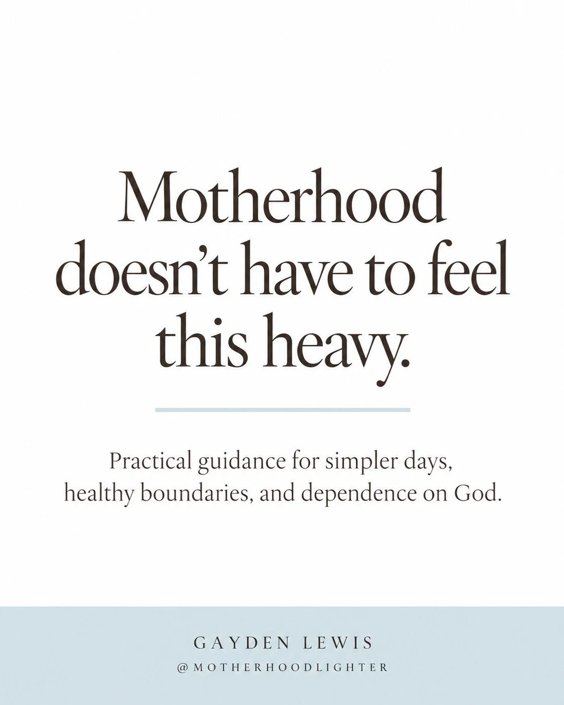 Motherhood doesn't have to feel this heavy. 🤍

We have more parenting information and expert advice at our fingertips than ever before. And yet, so many of us are exhausted.

We're constantly researching, second-guessing ourselves, comparing, and wo
