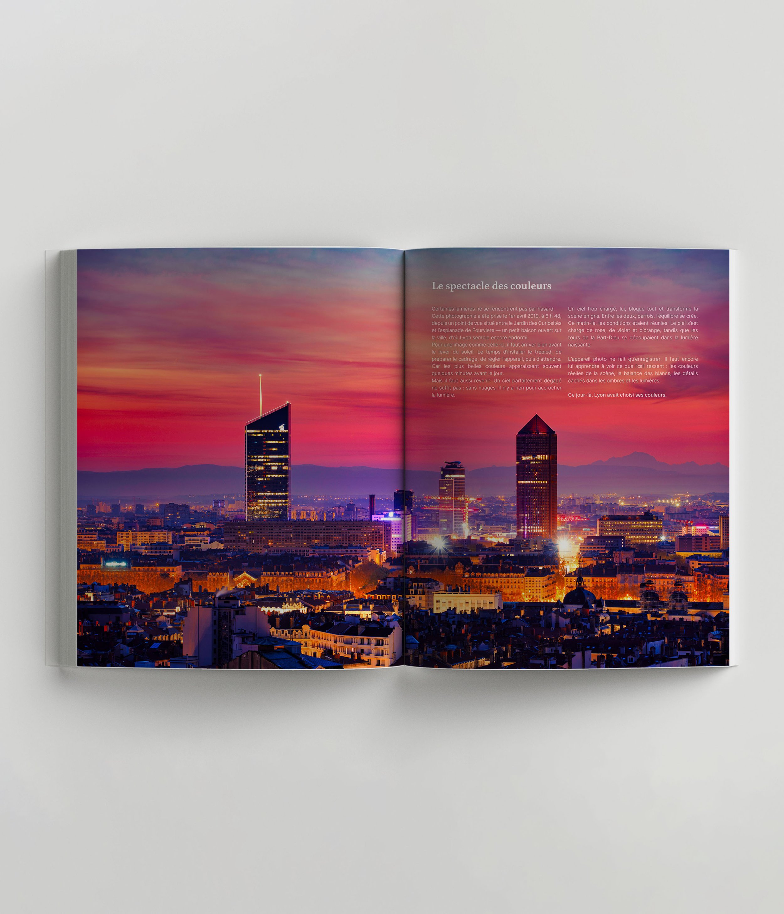 Le spectacle des couleurs - extrait du livre photo Lyon entre Lumieres, Ombres et Couleurs