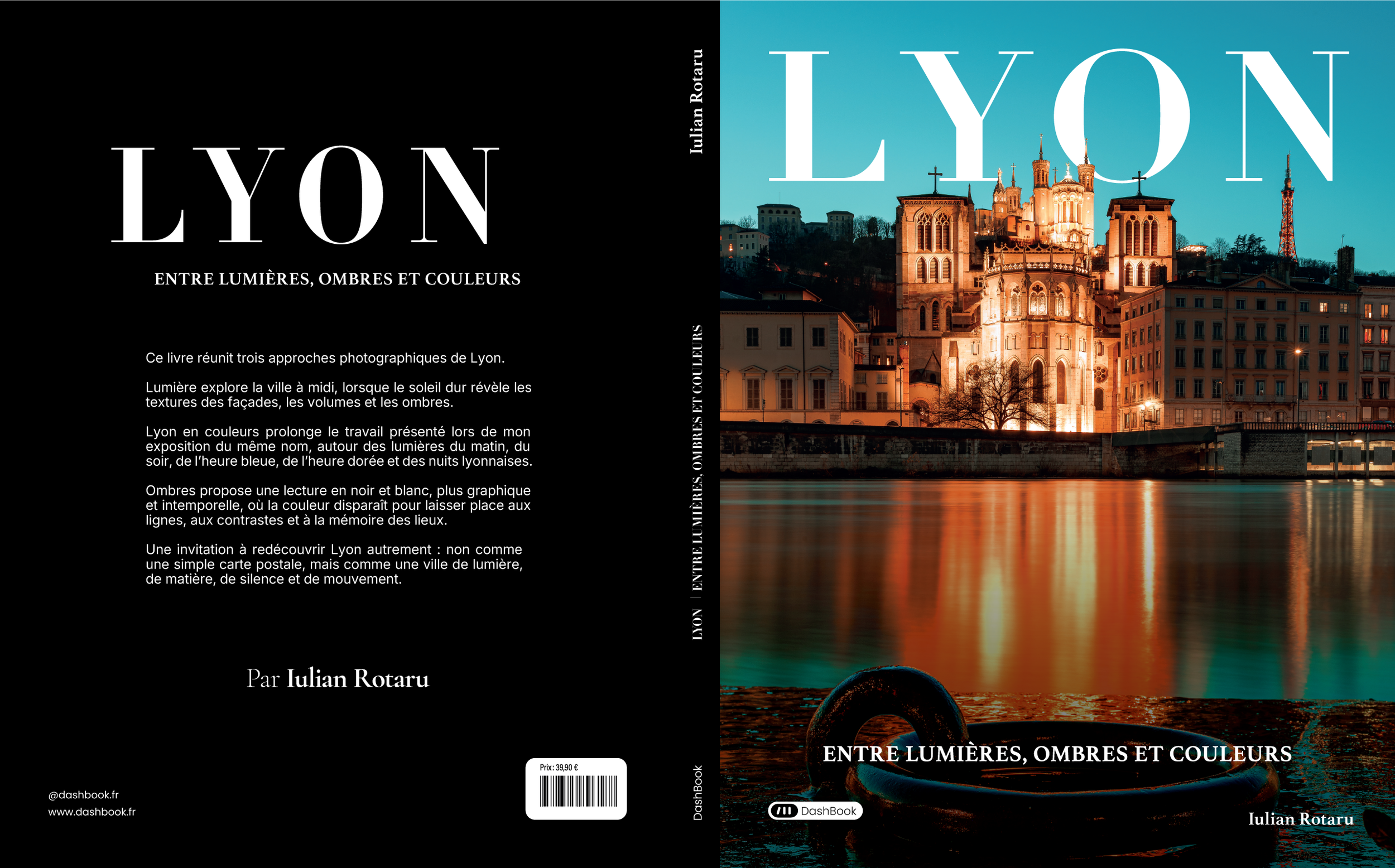 La couverture du livre Lyon entre Lumieres, Ombres et Couleurs