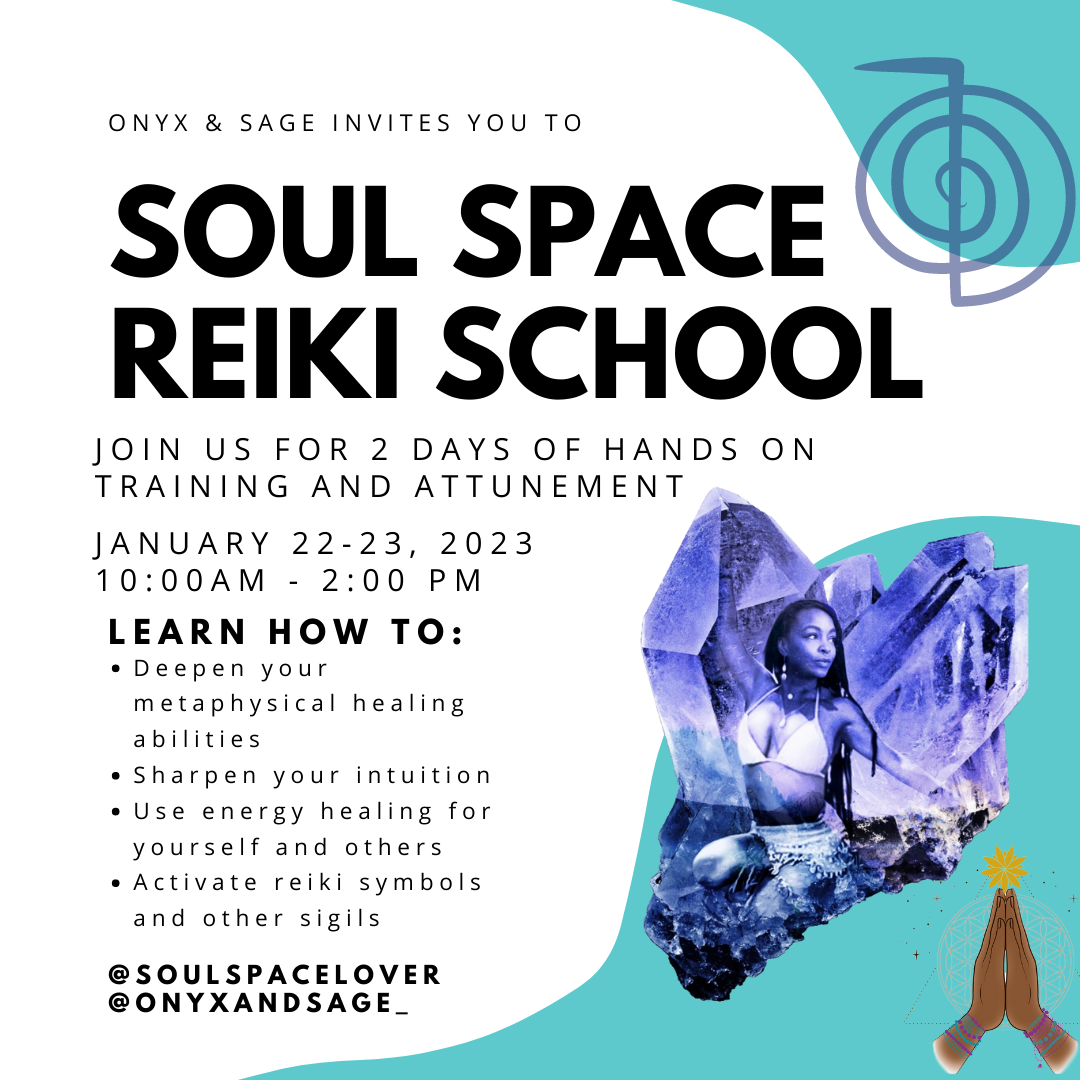 Soul Space Reiki School Level 1-2 Certification