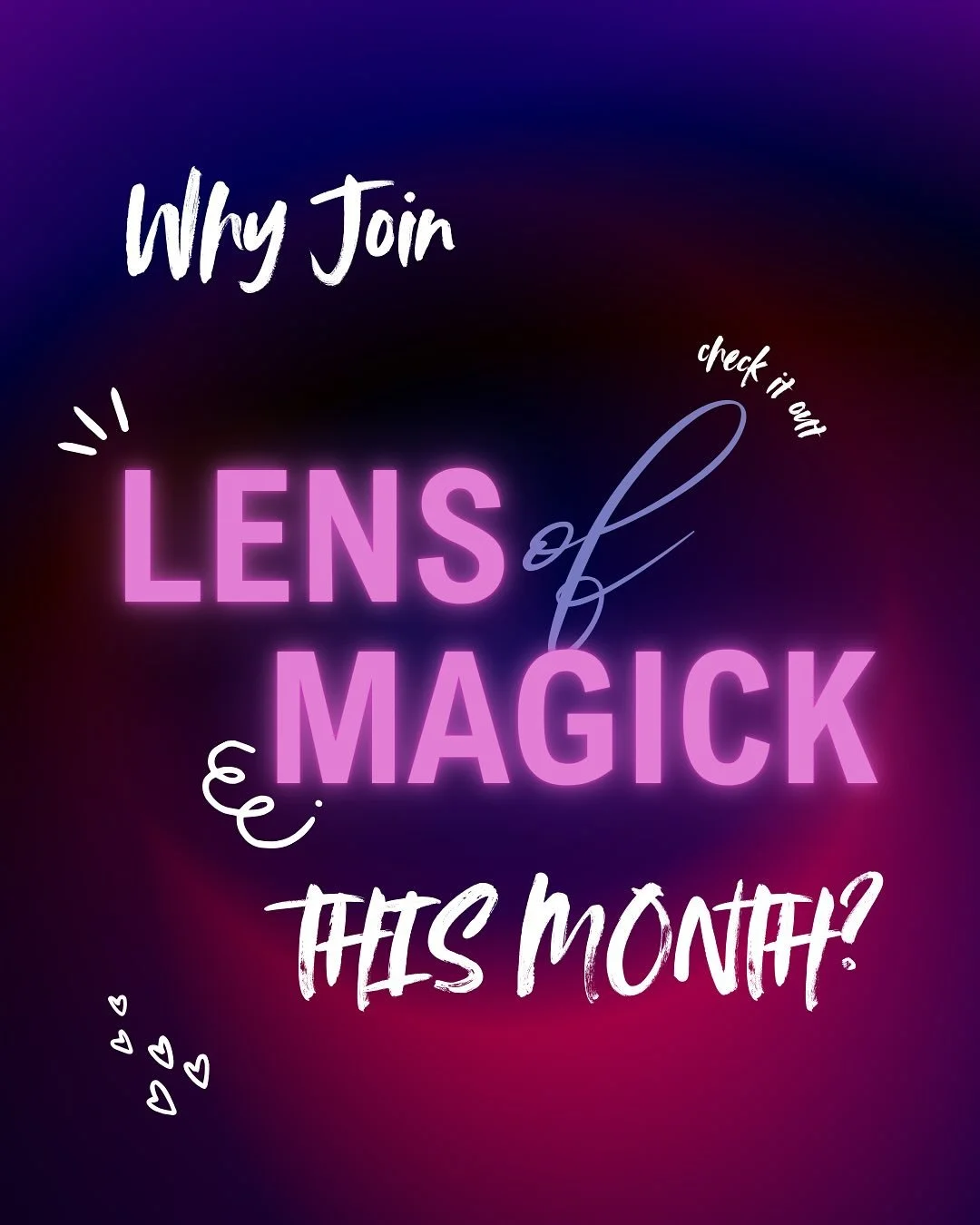 Looking for a small, steady container to help you move through the season with intention? Lens of Magick offers two tiers featuring a monthly collective reading, gentle journal prompts, reset practices for eclipse season (a new spell when it isn&rsqu