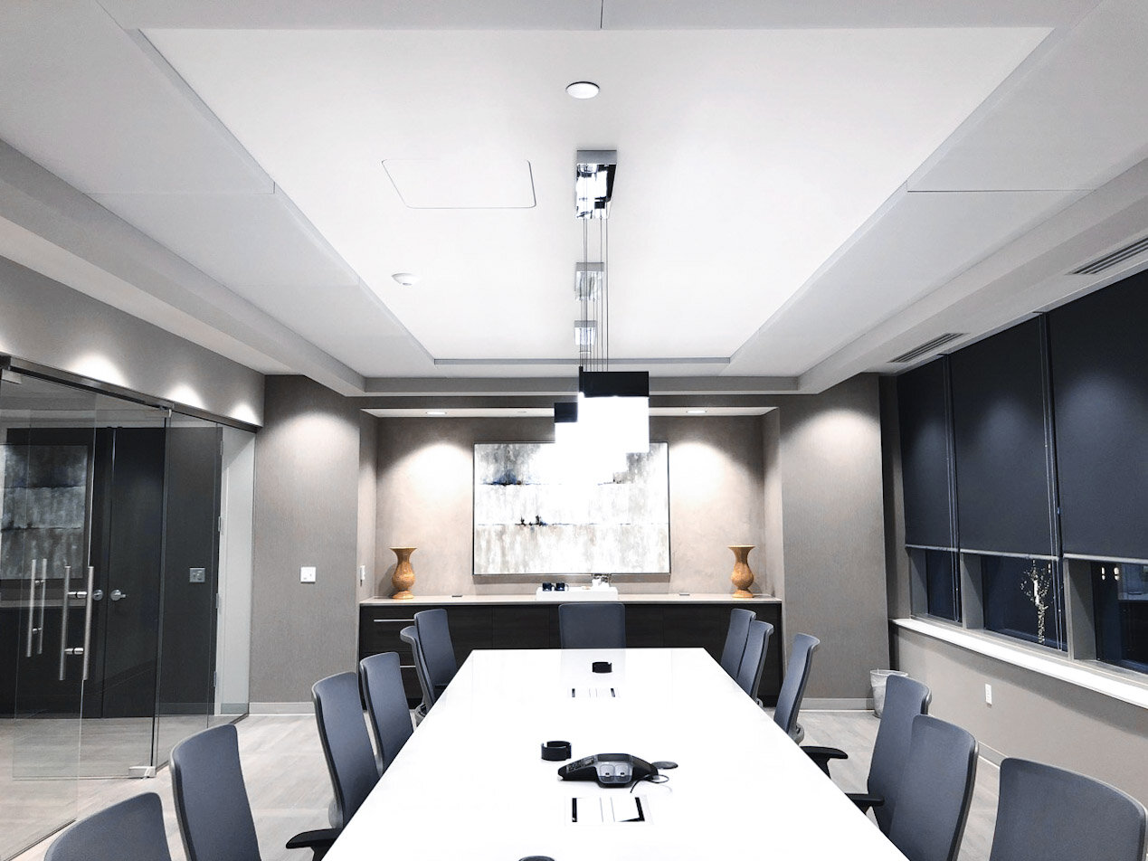 Office Space with Acoustic Panels