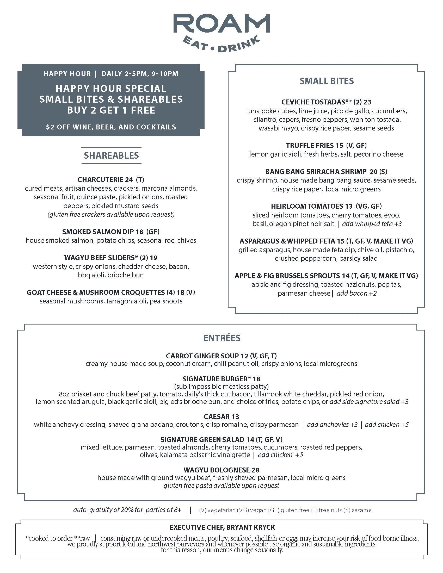 Bend Oregon Cocktails & Happy Hour — ROAM