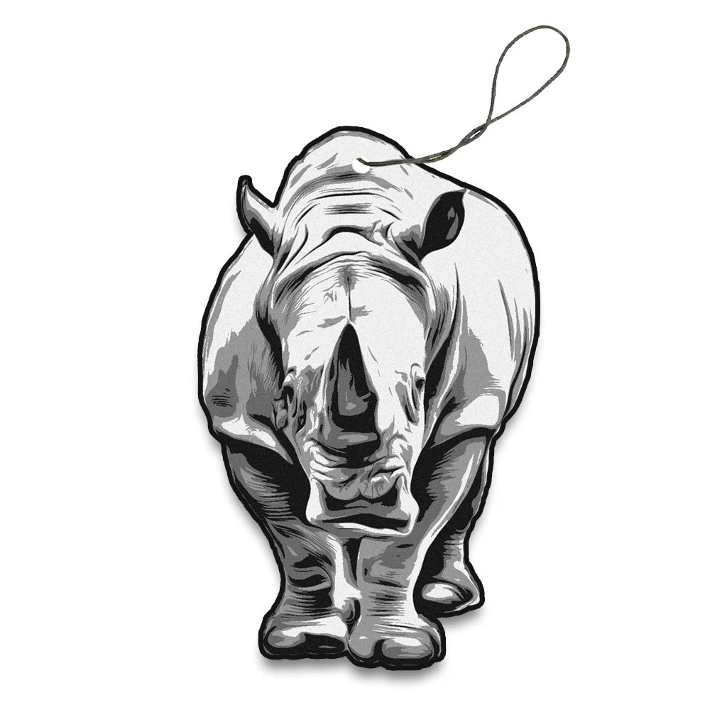 Rhino Car Air Freshener - Black Ice
