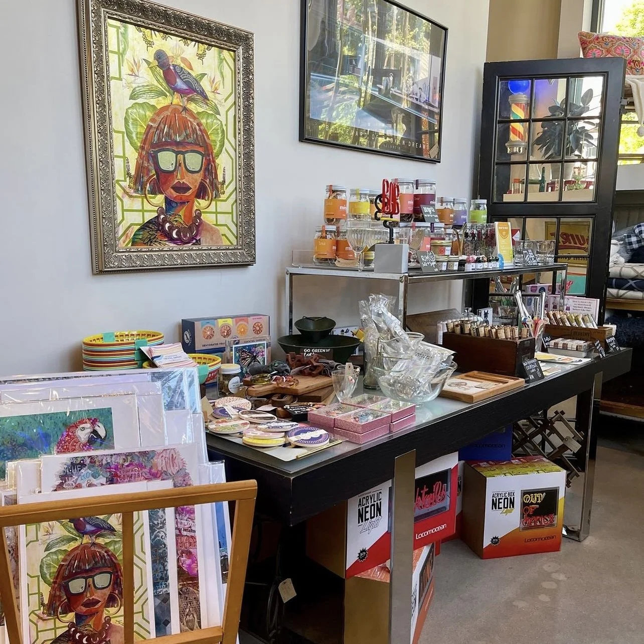 local-artist-Kristi-abbott--artwork-in-vintage-frames.jpg