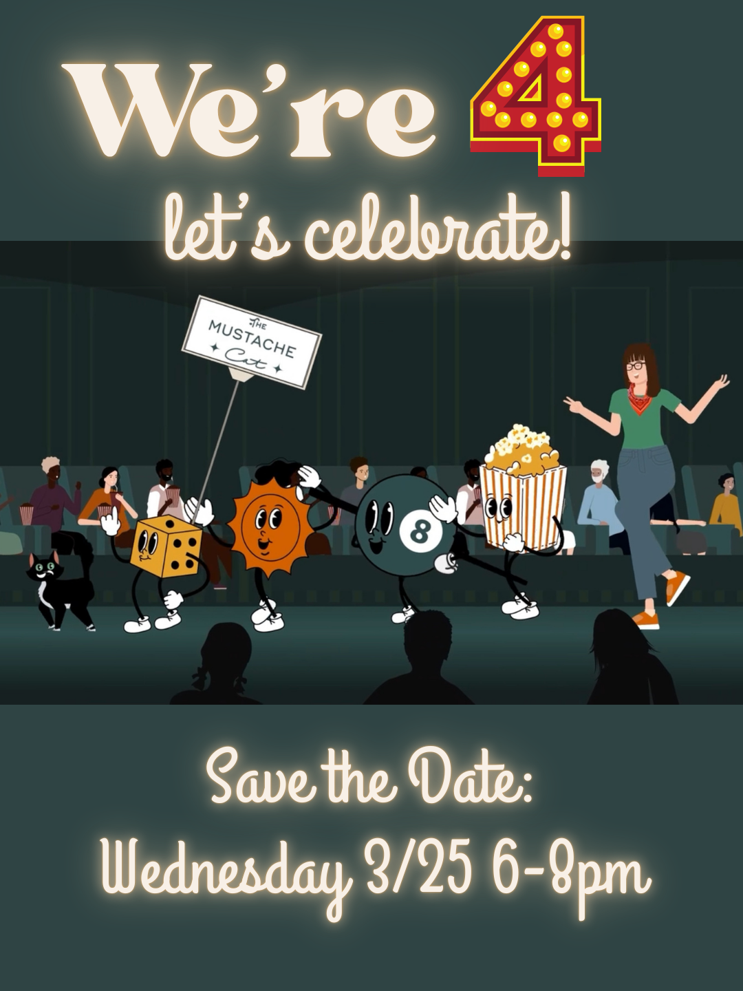 ‘POP’ IN! - Celebrating Four Years of the Mustache Cat