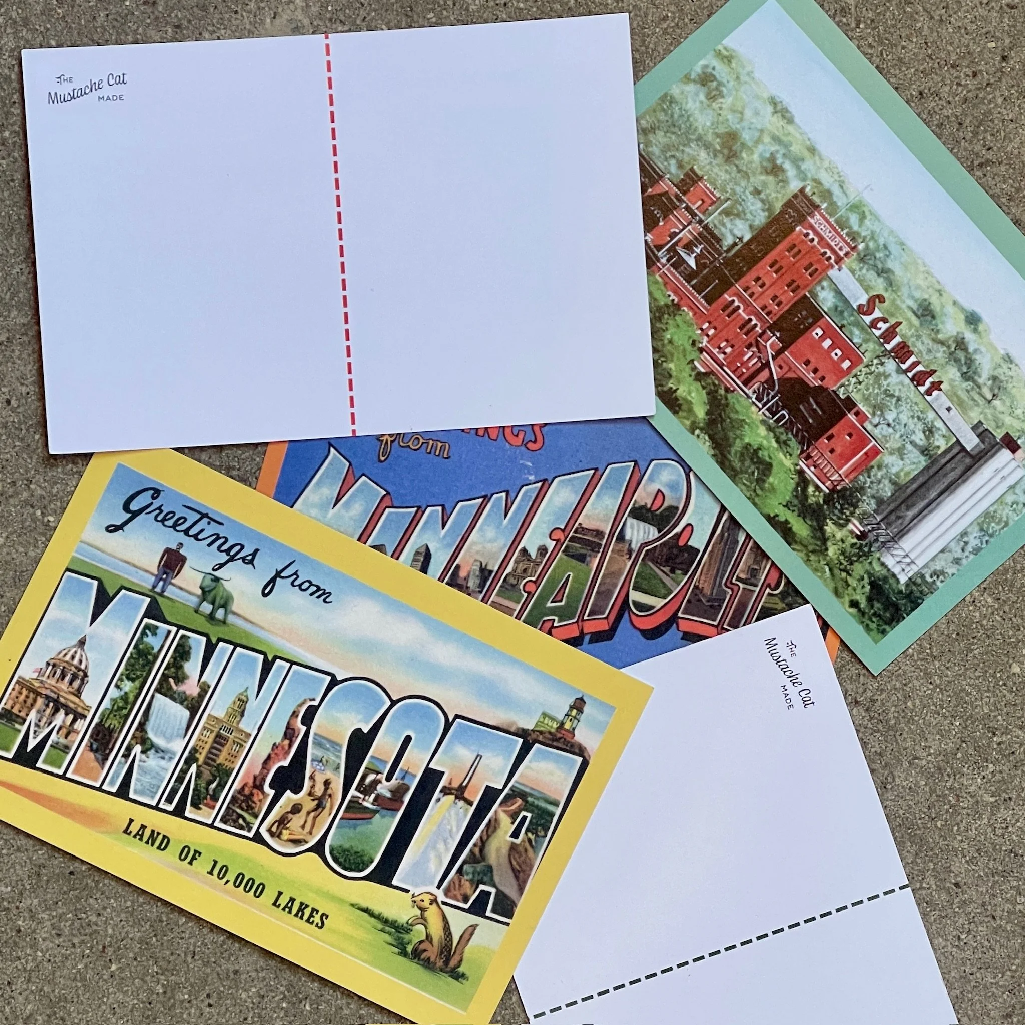 Retro + Local Postcards
