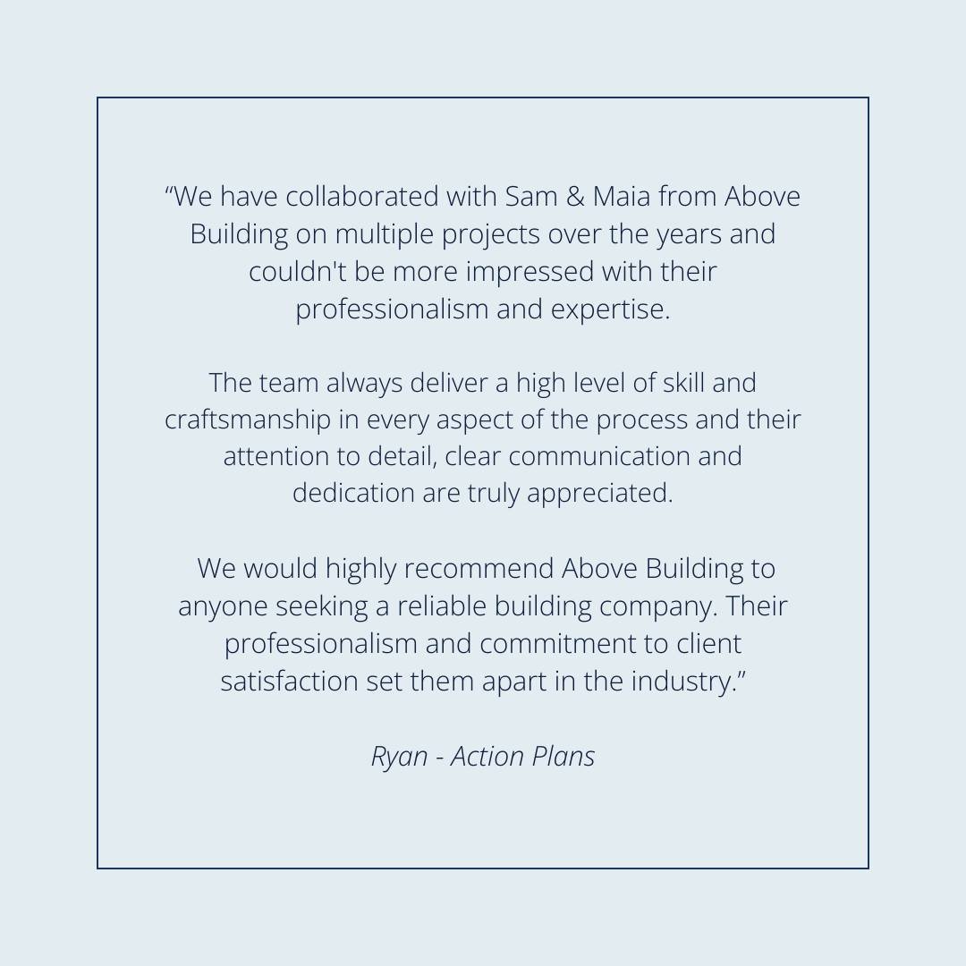 We are so grateful to share a lovely testimonial from Ryan at @actionplans. 

His kind words inspire us to continue creating our client&rsquo;s dream homes.
.
.
.
.
.
.
#renovationproject #renovation #renovations #homerenovation #houserenovation #hom