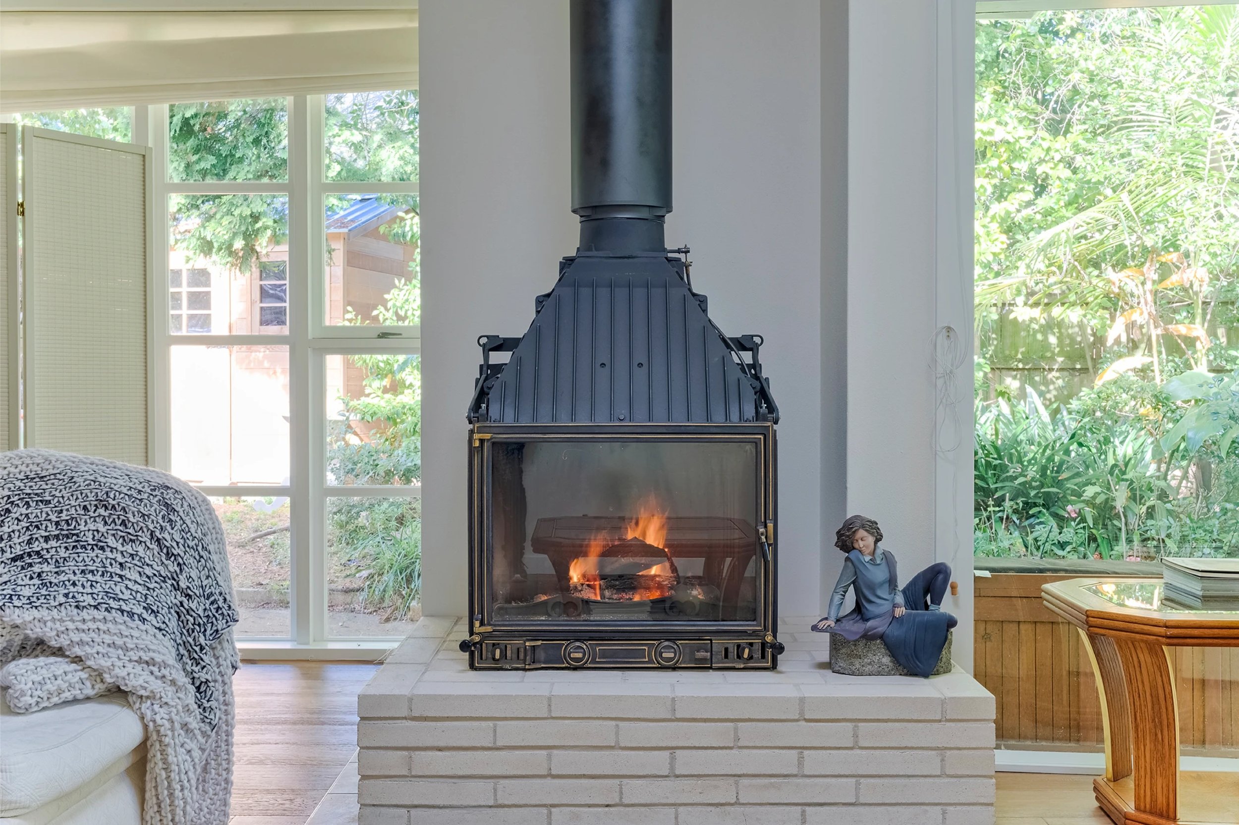 Wahroonga Renovation Living Room Fireplace