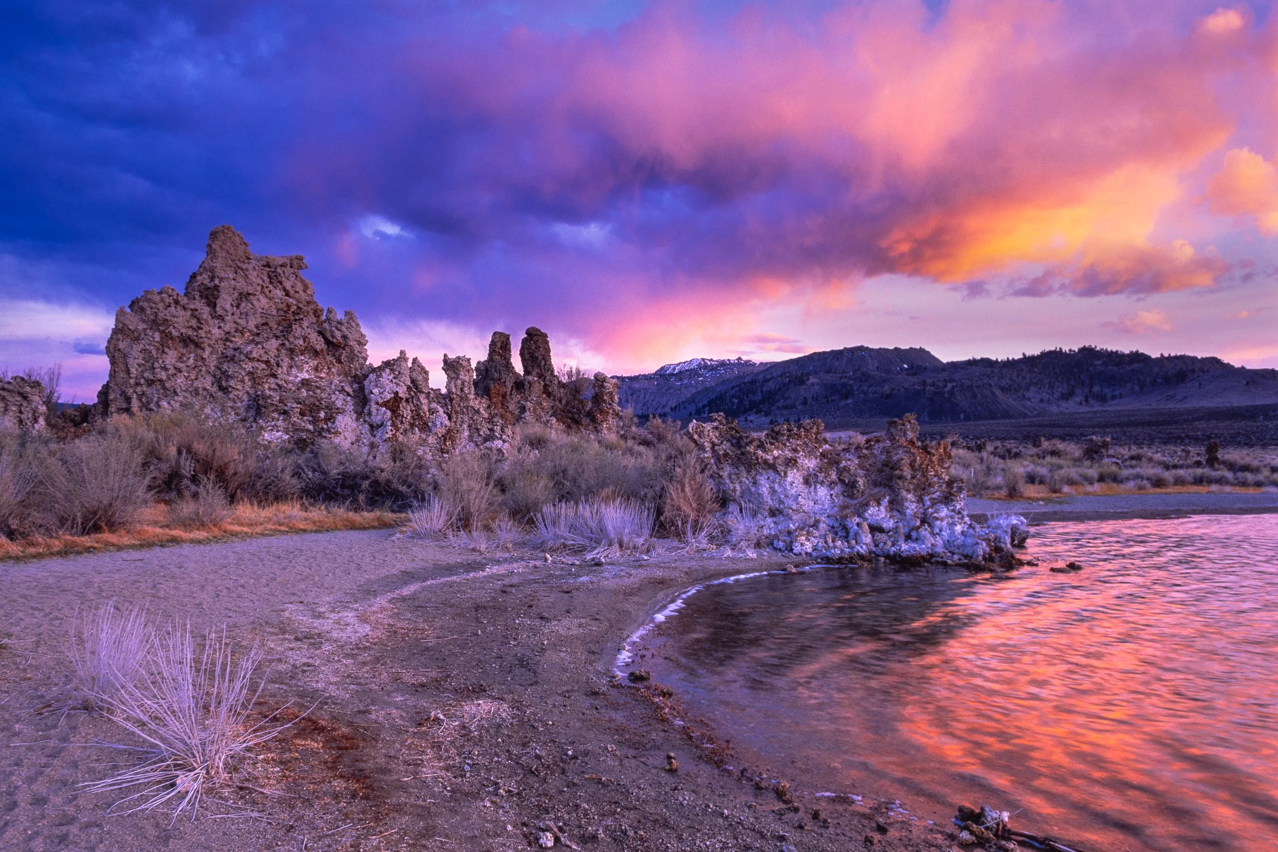 Clearing Clouds at Sunset, Mono Lake