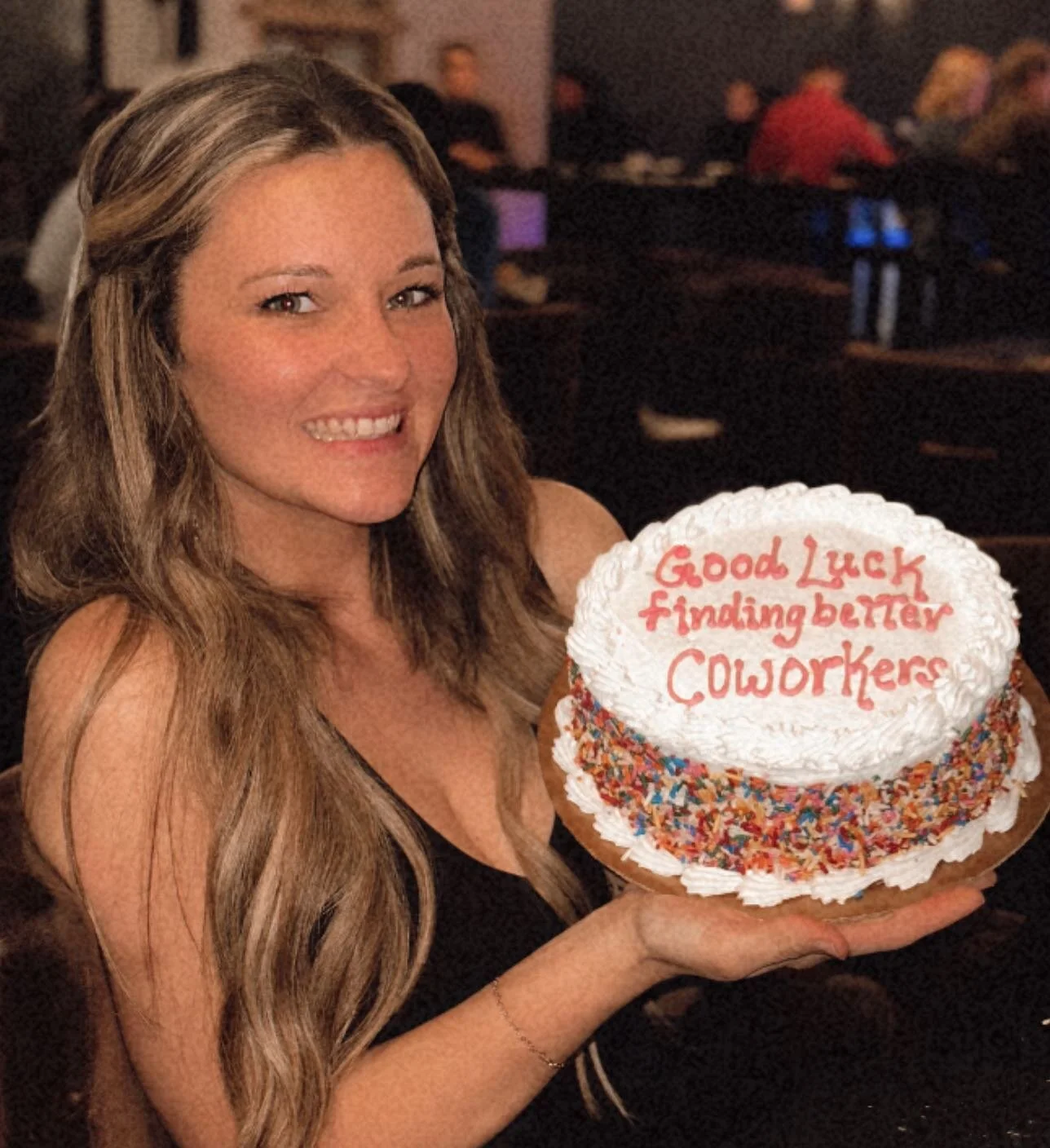 Last night, all of my beloved @eyecandylakejackson girls surprised me with dinner, and CAKE! 
As my time there is quickly coming to an end, I seriously can&rsquo;t say enough positive things about each of them and about @thelashrn &amp; the whole lov