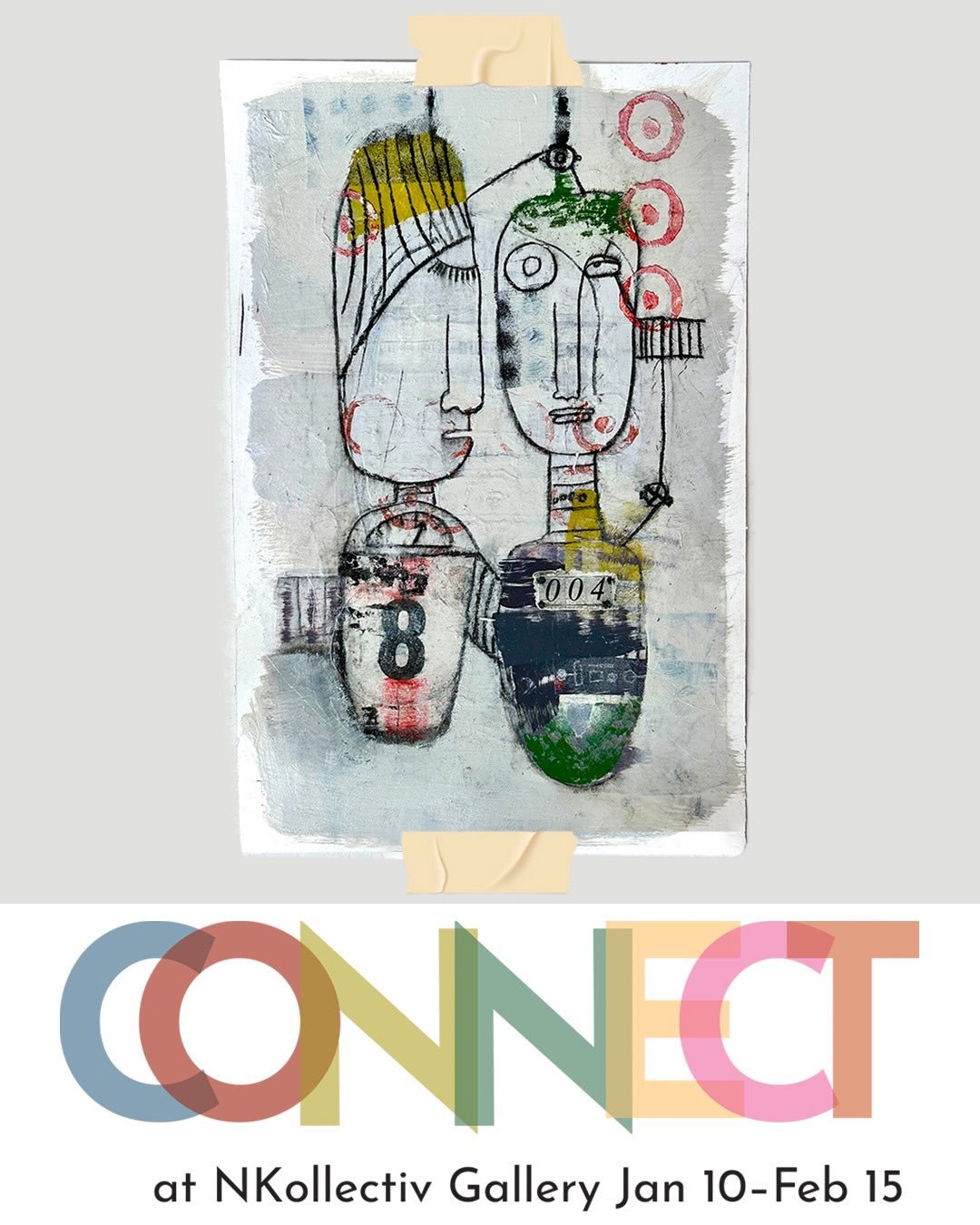 Thanks to NKollective for kicking off the year with &ldquo;Connect&rdquo;, an exhibit all about&mdash;well&mdash;connection. I&rsquo;m excited to have my piece &ldquo;She Was a Solid 8&rdquo; included in the show.

The piece is a humorous take on the