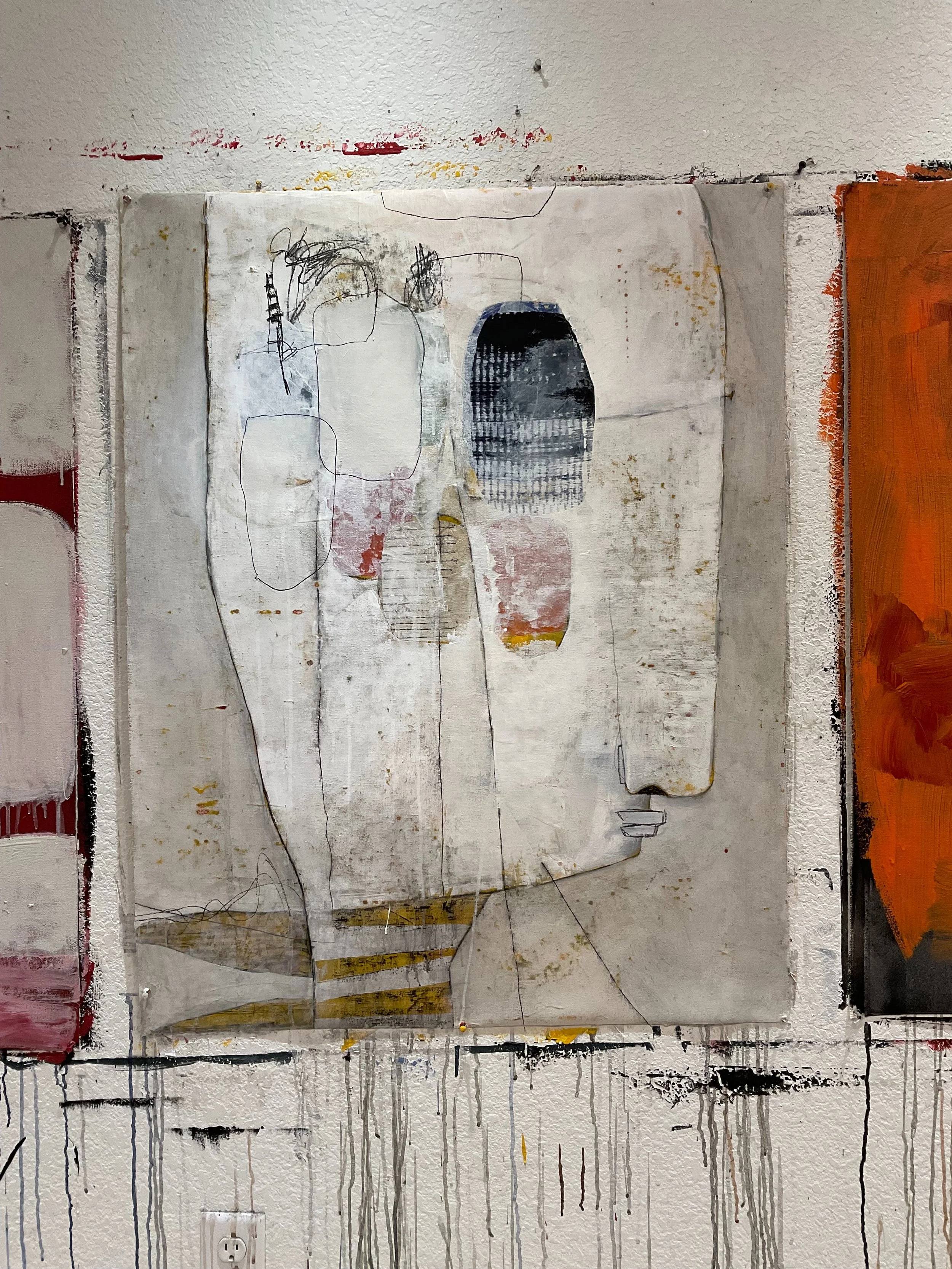 This is one of my favorite pieces in the exhibit. &ldquo;No Turning Back&rdquo; 

For me, it feels like moving forward with intention and not looking back. Not necessarily dramatic &mdash; just a quiet sense that something has shifted.

(Swipe) 
From