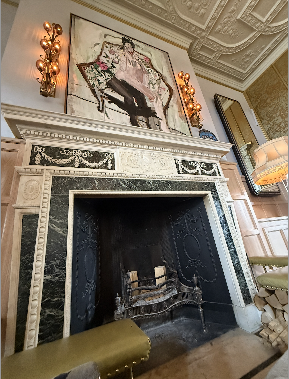 estelle manor cotswolds fireplace