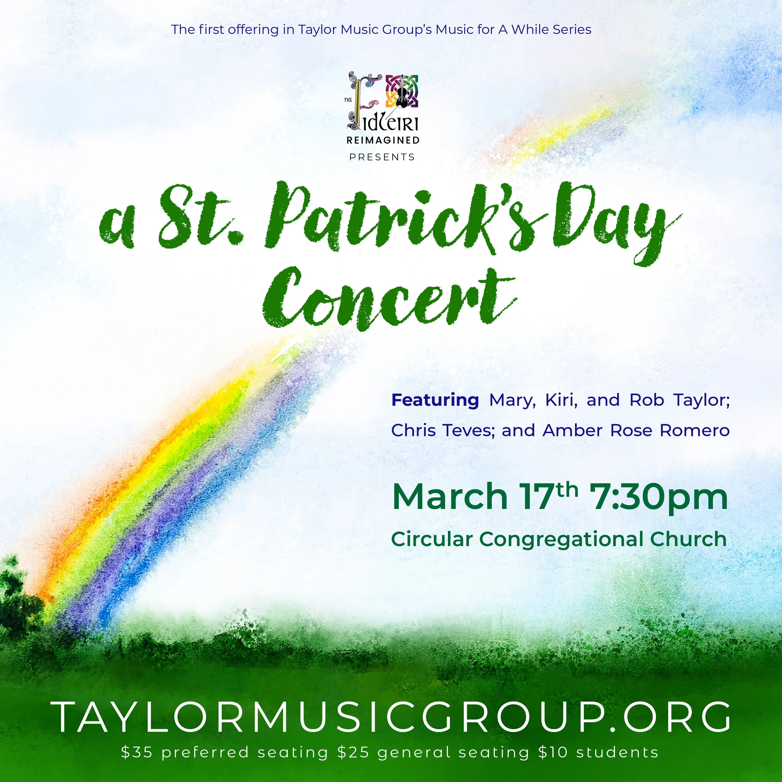 Na Fidleiri Reimagined presents a St. Patrick’s Day Concert