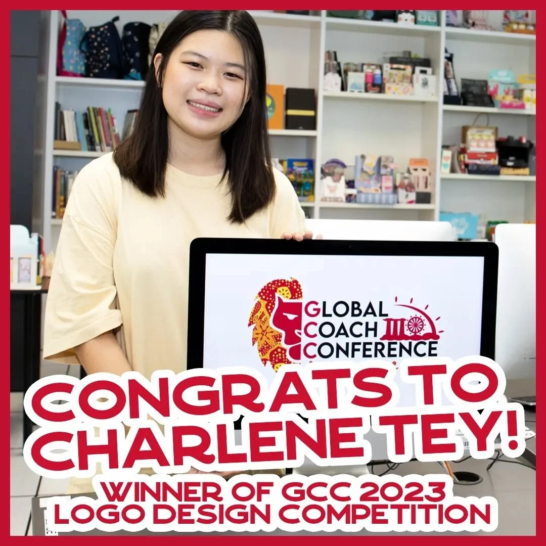 Congratulations to our student Charlene Tey @charlenene_ for winning the Global Coach Conference (GCC) 2023 Logo Design Competition! Amongst the sea of 72 entries, 3 emerged as shortlisted designs and went through an intense public and internal votin