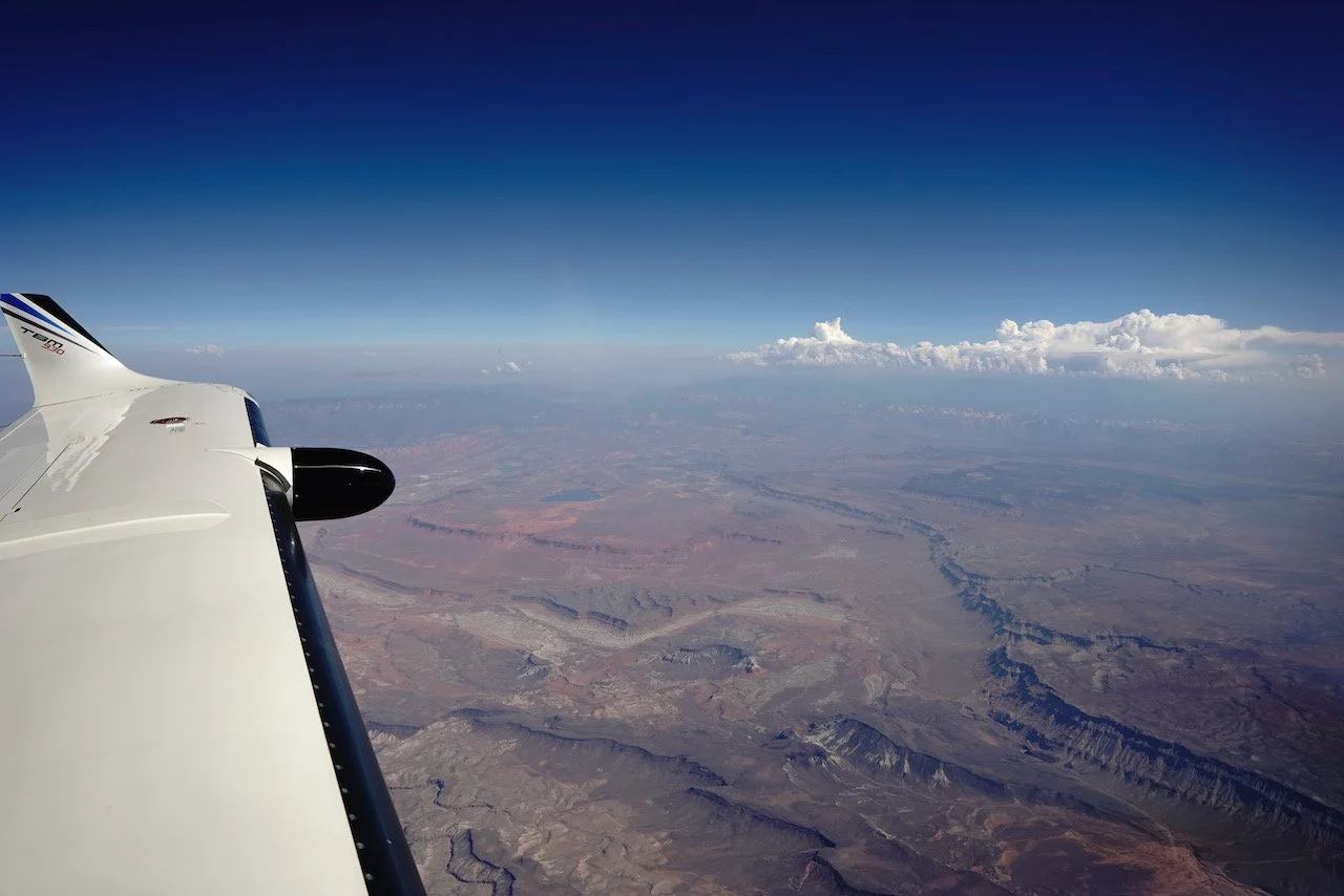 Shortly after leaving Vegas, the canyons appear.