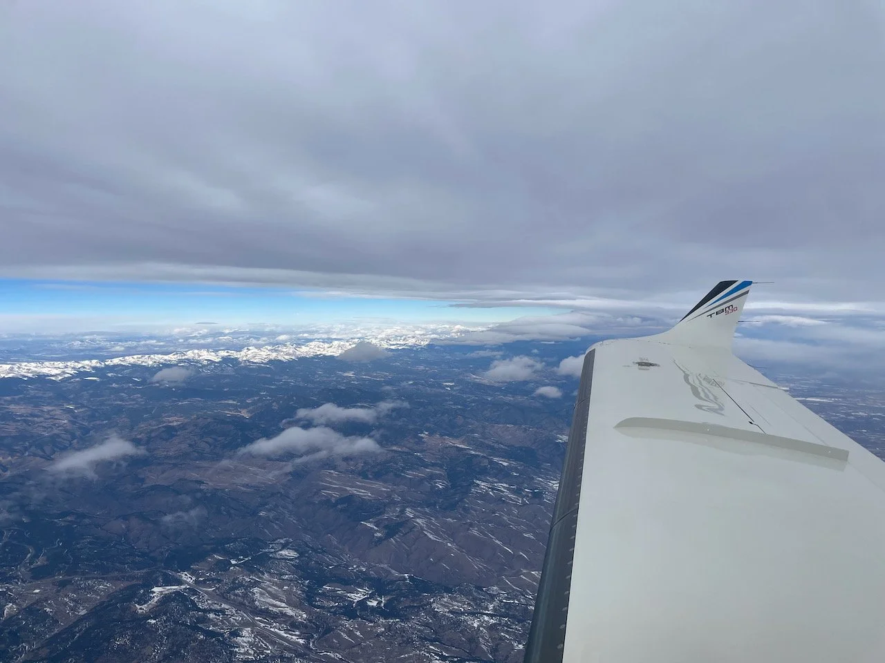 First sight of the Rockies