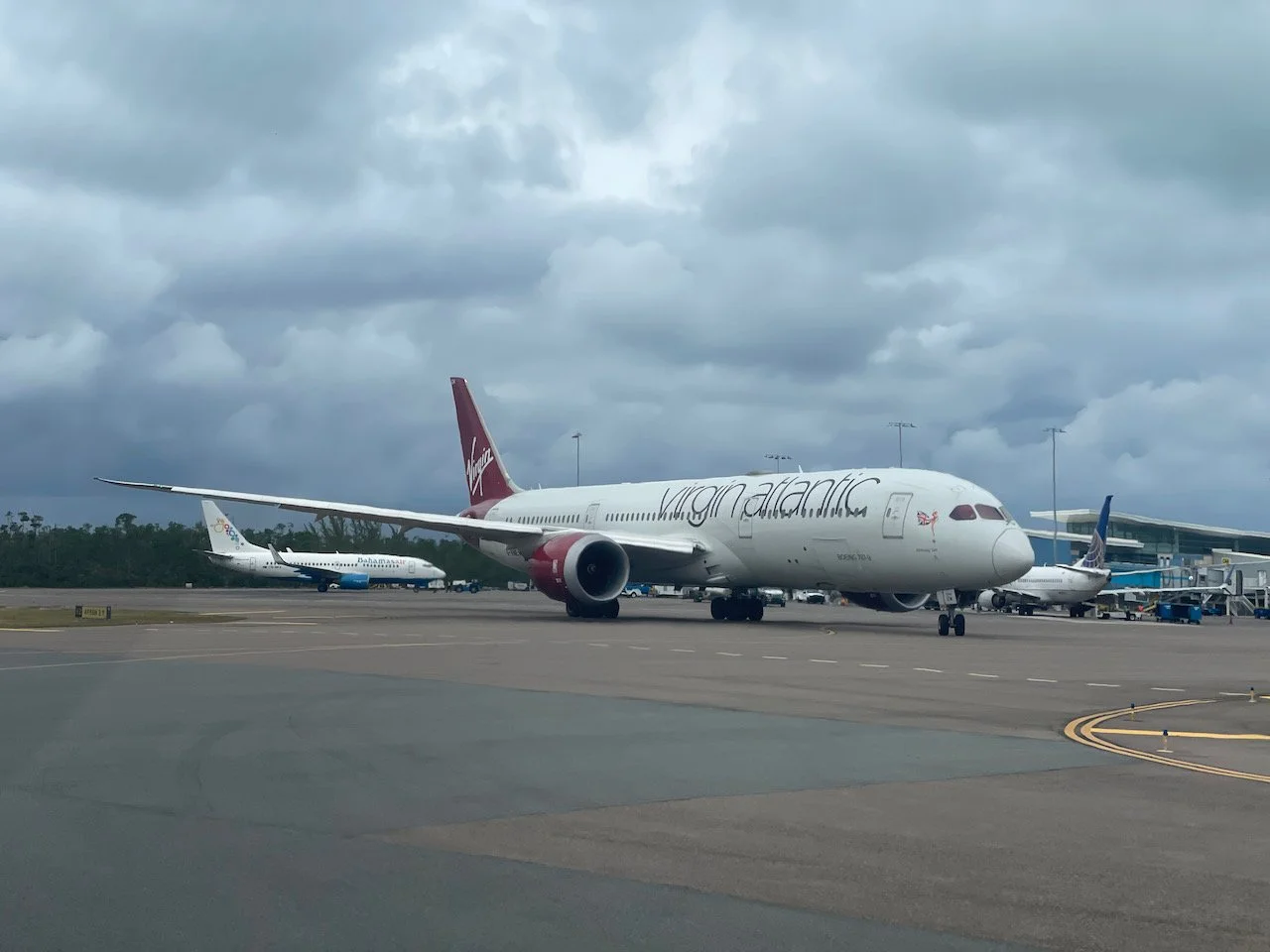 This Virgin spent at least 40 minutes waiting for a gate. Not untypical for Nassau.