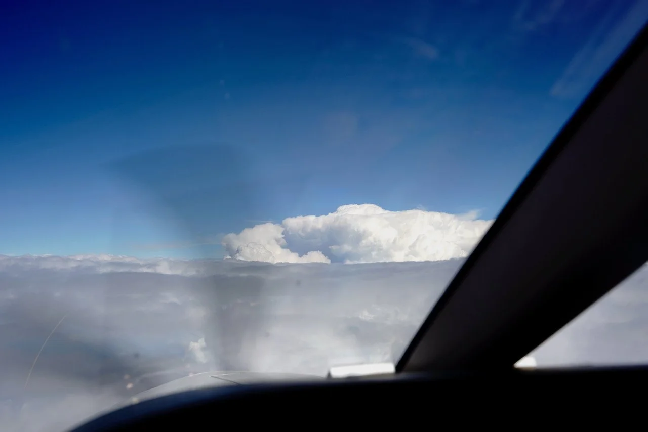 ...vs how it looked out of the window.