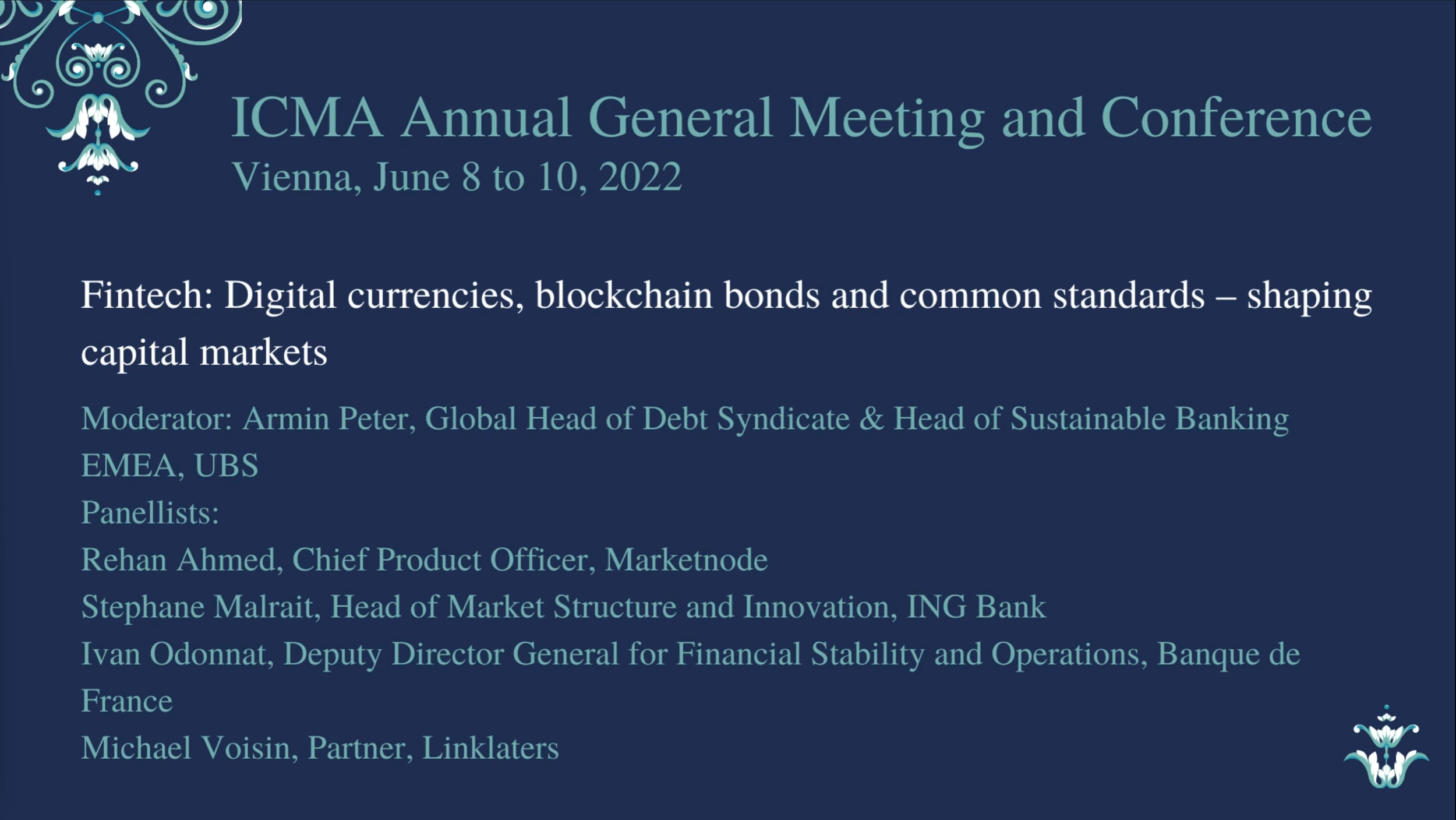 Icma Conference Computer Marketnode — Digital Markets Infrastructure