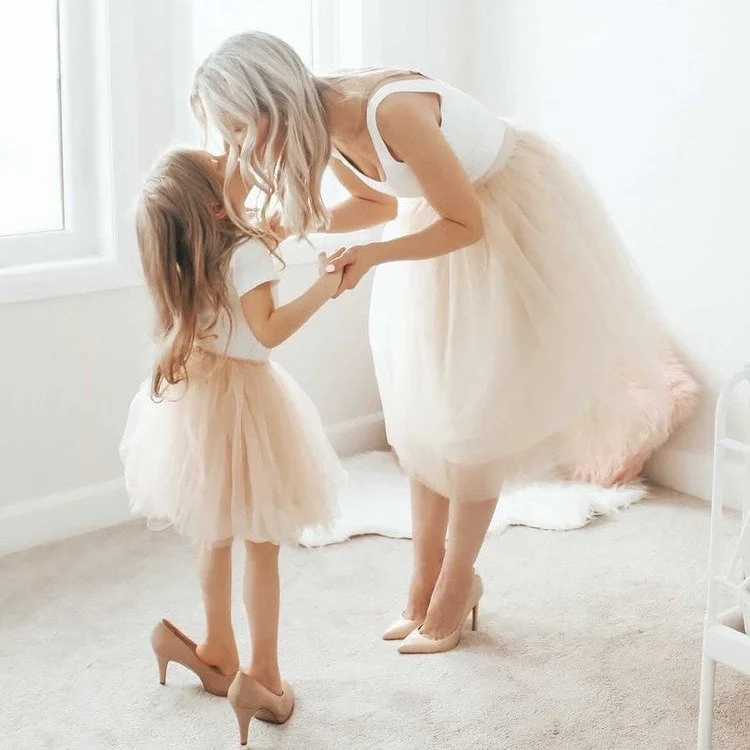 Celine Mini Me Tulle Skirts Latte Beige BLUISH Canada