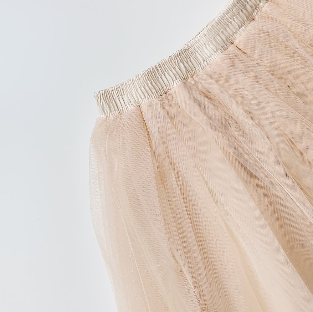 Signature Tulle Skirt - Latte Beige, BLUISH
