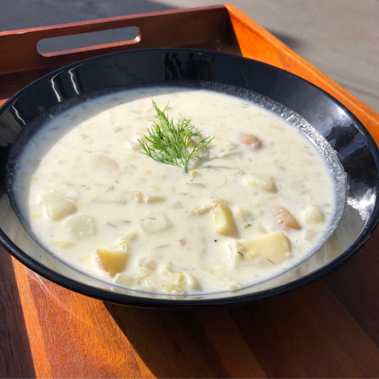 Potato, Leek soup with Dill
