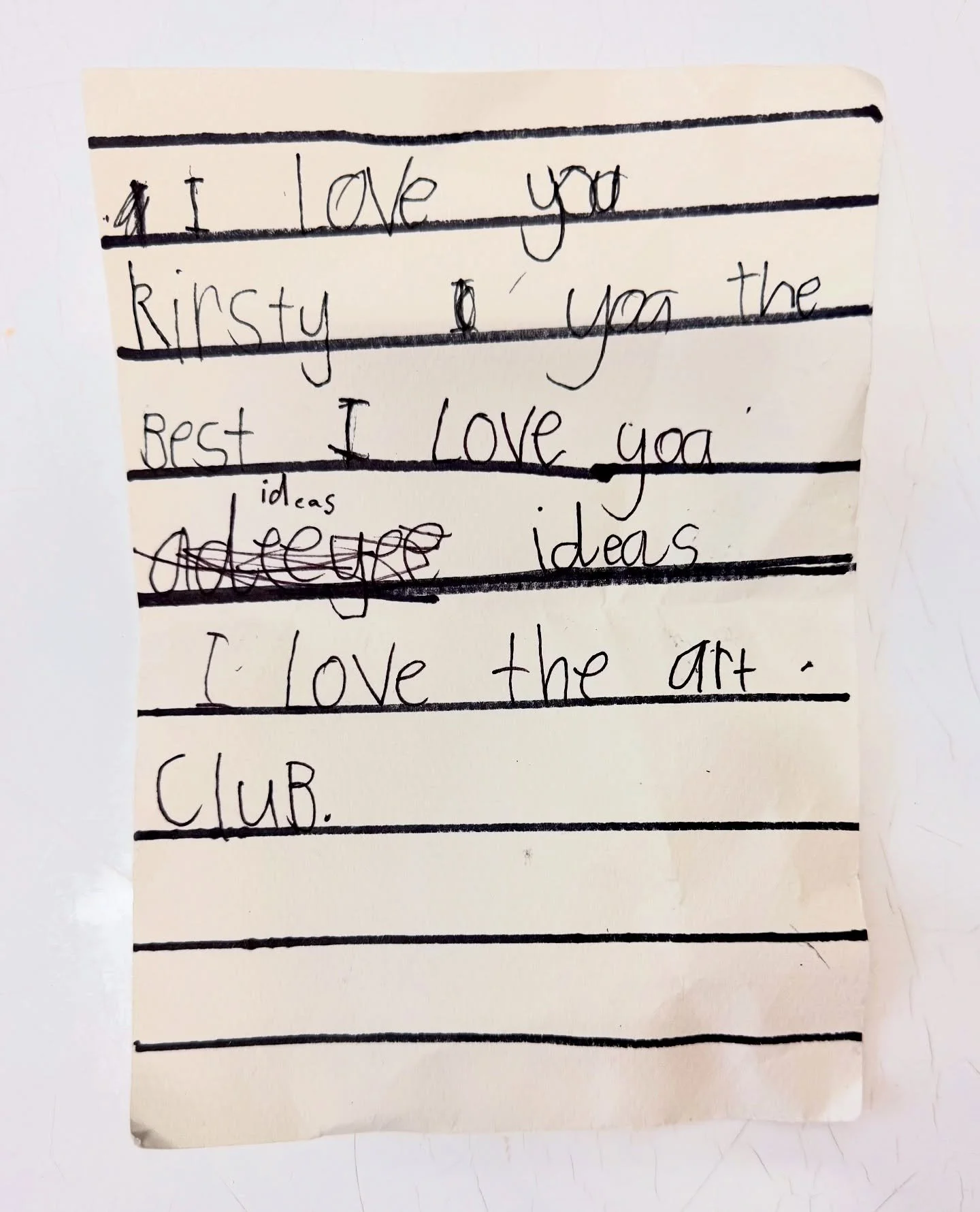 This little gem from one of my gorgeous Preppies today 🥹 Gosh doesn&rsquo;t this make it all worth while?!?!