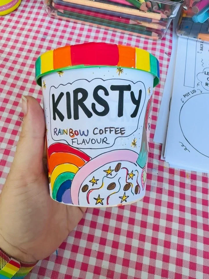 This week in #kirstysartandcraftclub we designed our own ramen pots inspired by our favourite movie #kpopdemonhunters using @sunrice instant rice noodle pots.
This was a HUGE hit with all the kids!! I made the labels myself and printed them on sticky