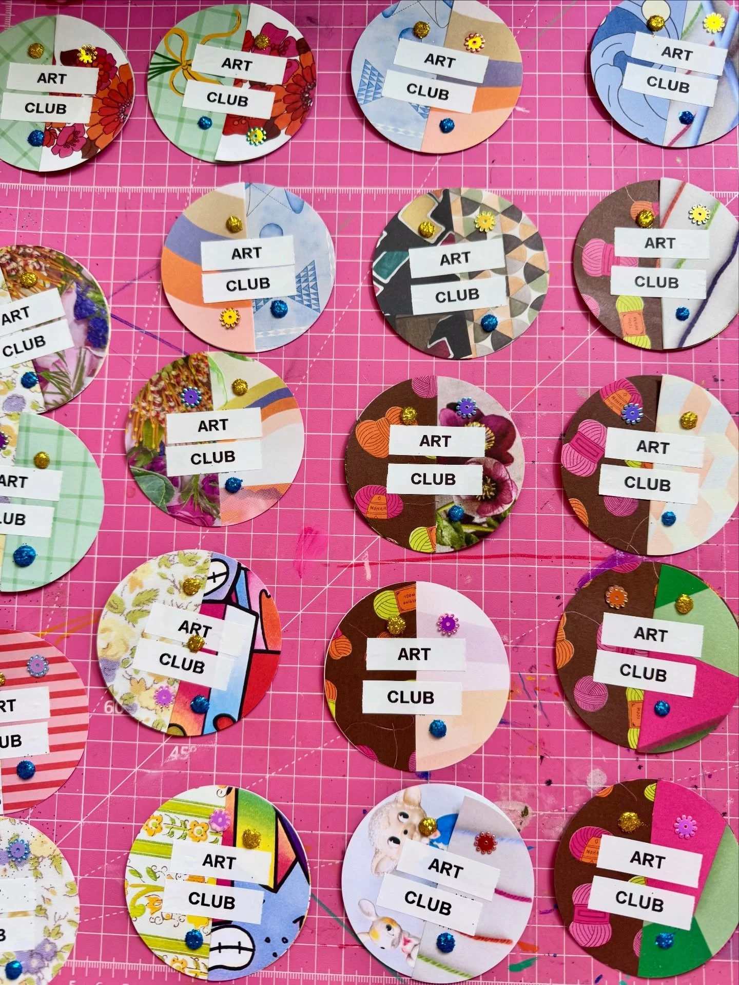 Making some cute little keychains for my Art &amp; Craft Club crew ✌️