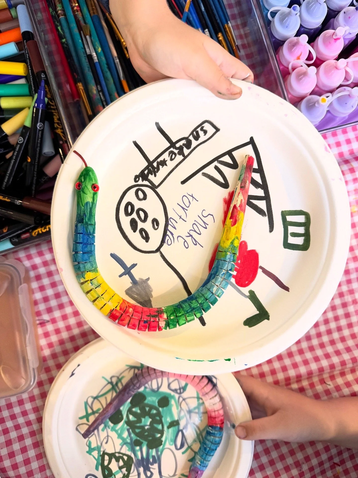 Kirstys Art & Craft Club wooden ombre snake activity